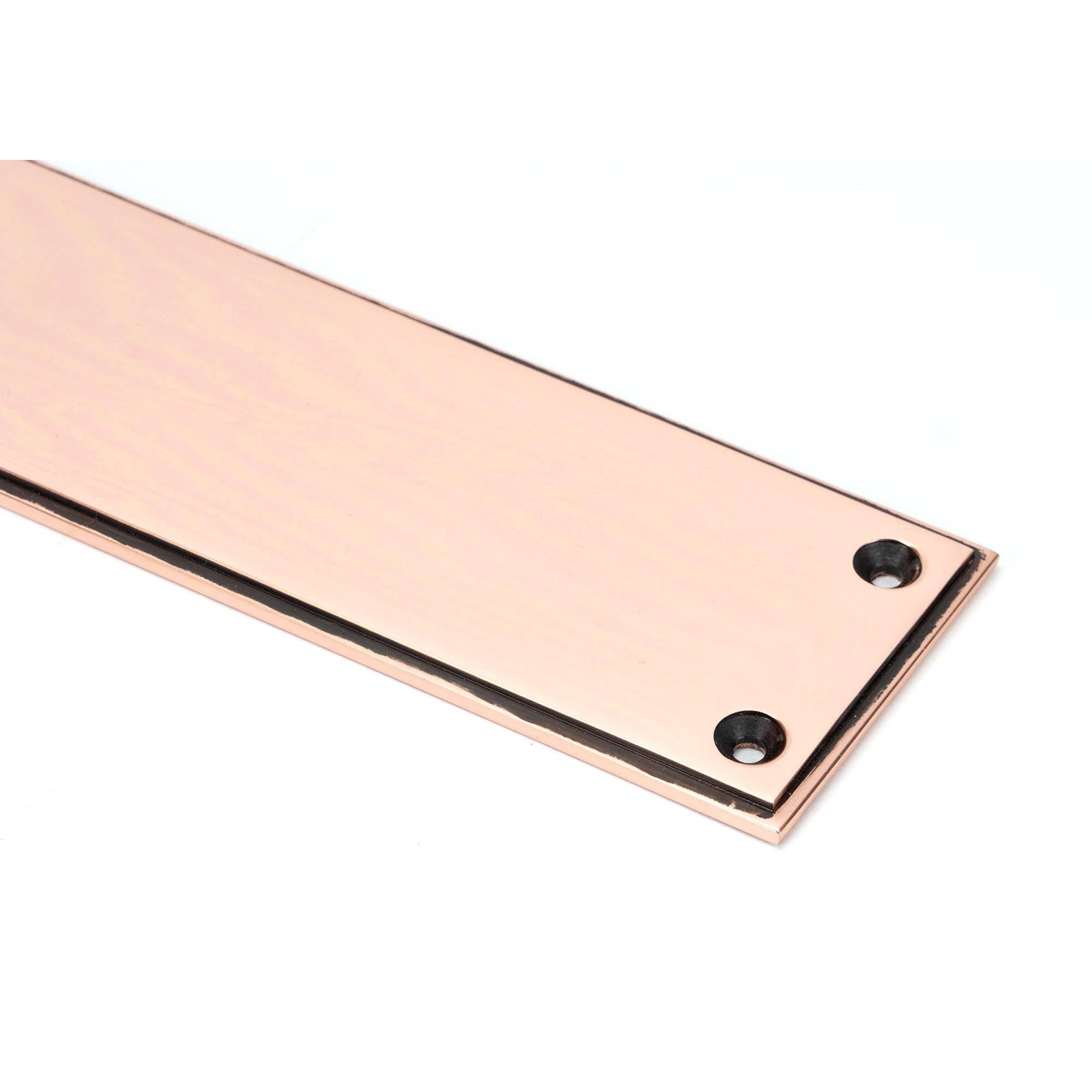 Polished Bronze 425mm Art Deco Fingerplate | From The Anvil - Fingerplates - From The Anvil - Yester Home