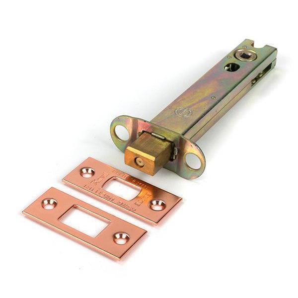 Polished Bronze 5" Heavy Duty Tubular Deadbolt - Deadlocks & Deadbolts - From The Anvil - Yester Home