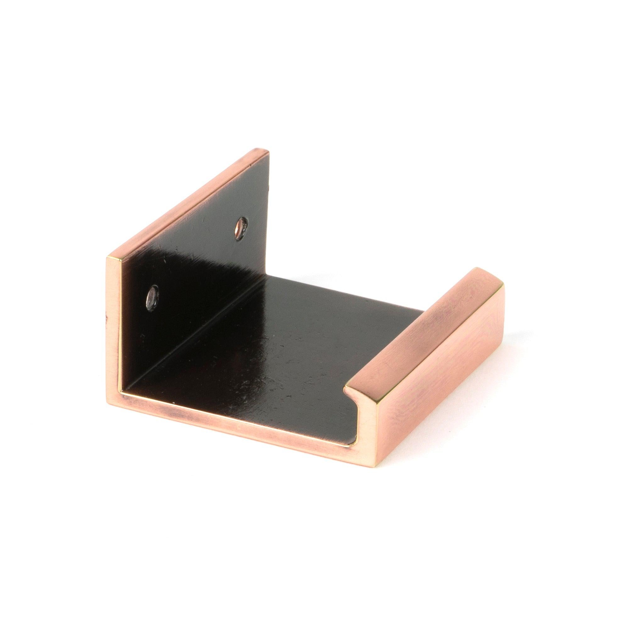 Polished Bronze 50mm Plain Edge Pull | From The Anvil - Edge Pulls - From The Anvil - Yester Home