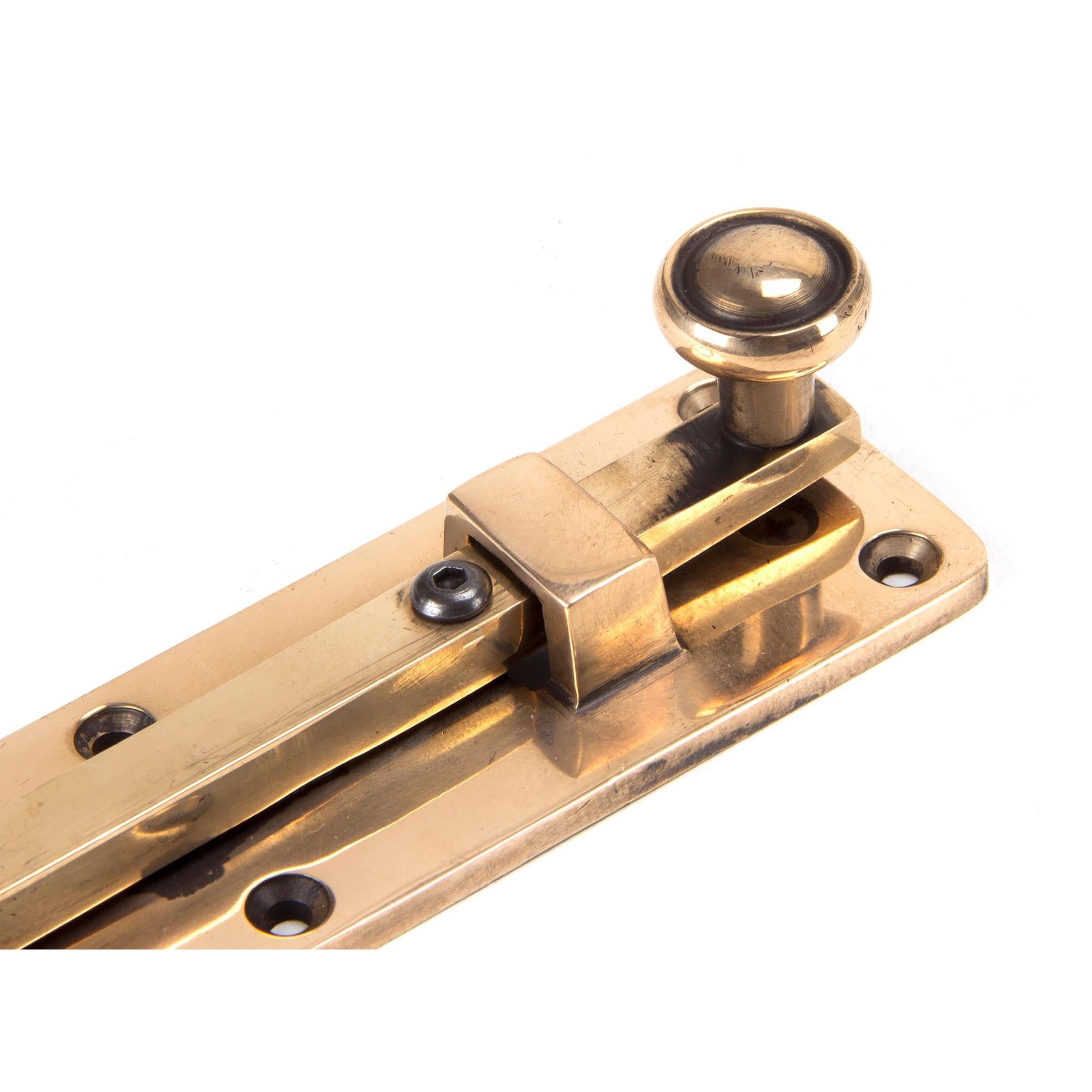 Polished Bronze 6" Universal Bolt | From The Anvil - Bolts - From The Anvil - Yester Home