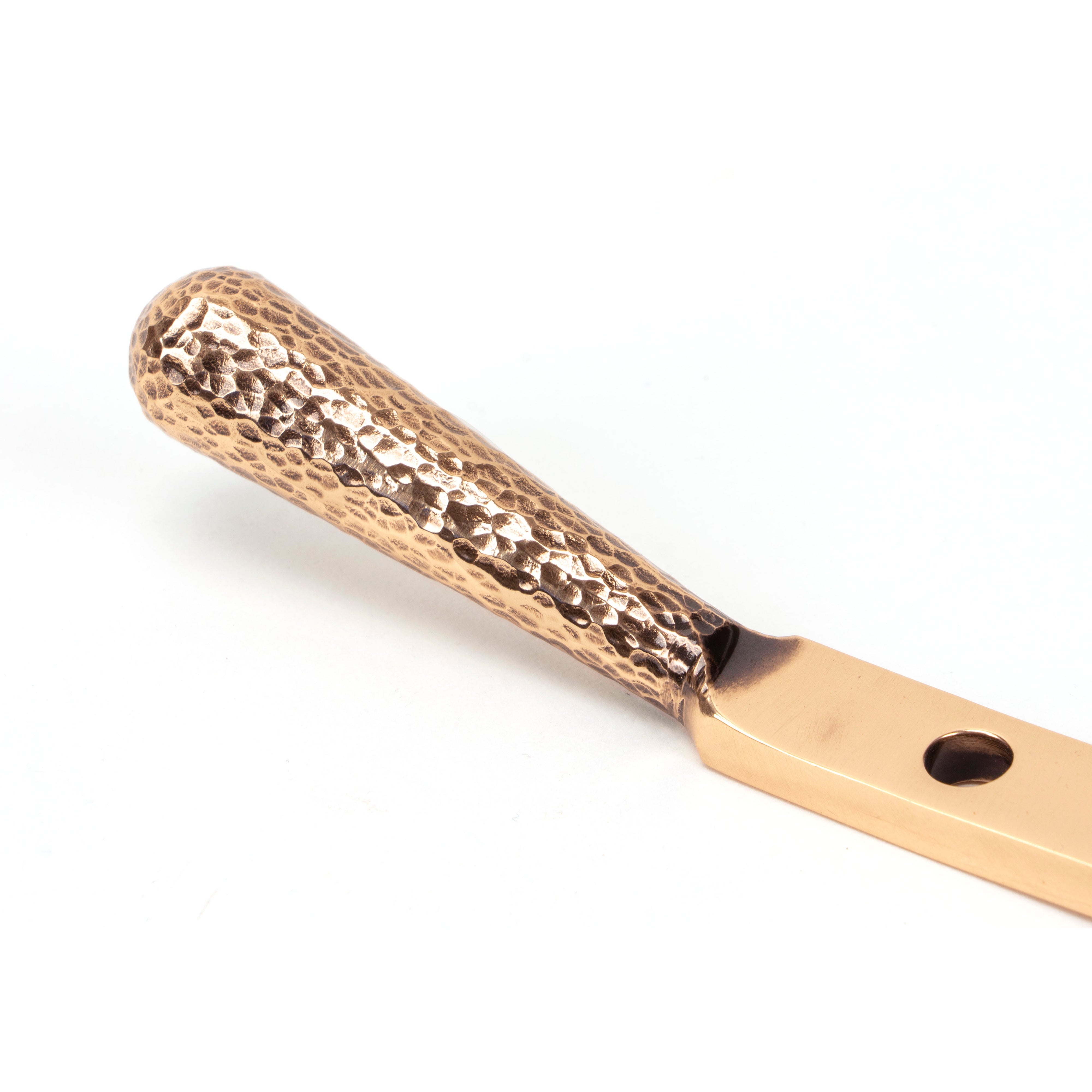 Polished Bronze 8" Hammered Newbury Stay | From The Anvil-Stays-Yester Home