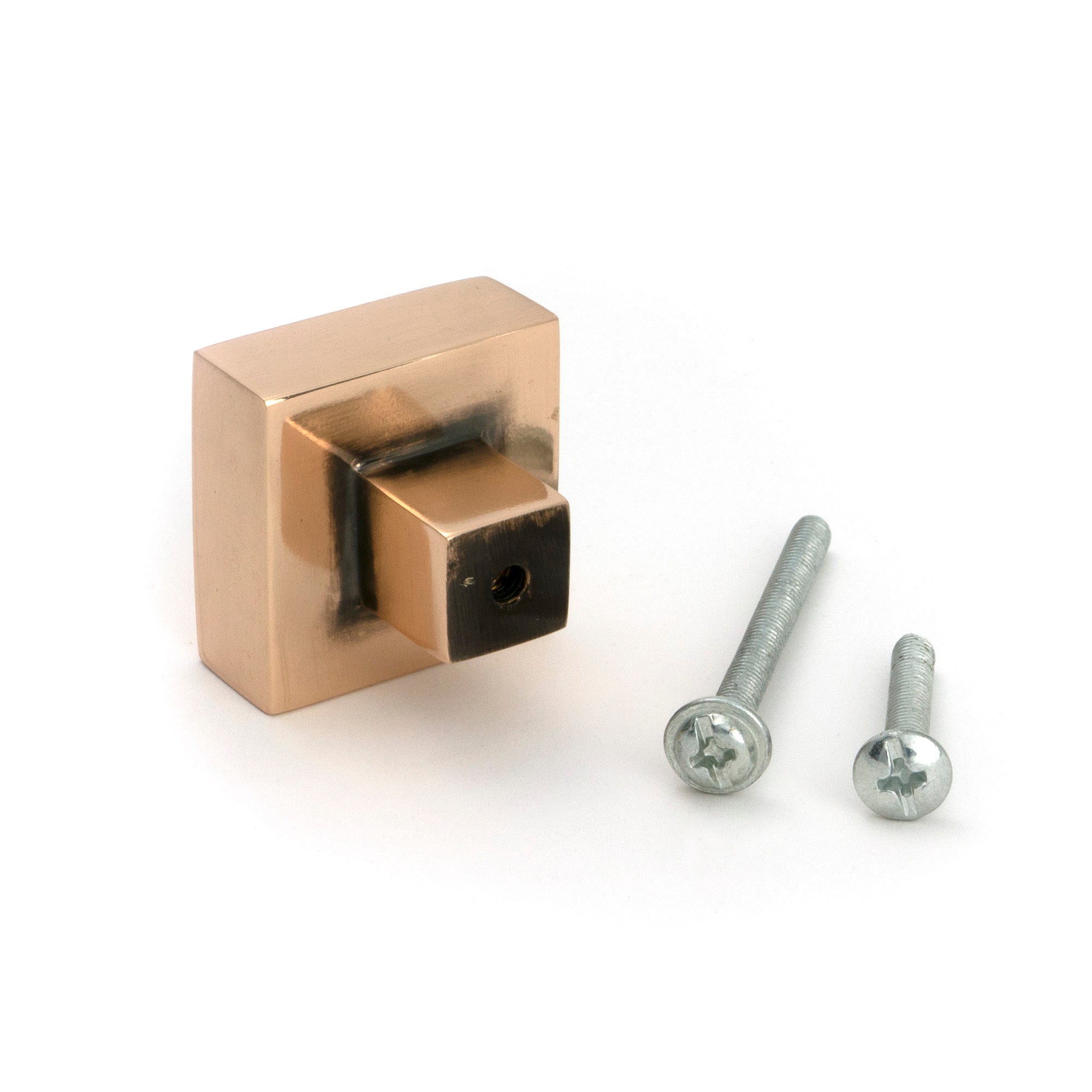 Polished Bronze Albers Cabinet Knob - 30mm - Cabinet Knobs - From The Anvil - Yester Home
