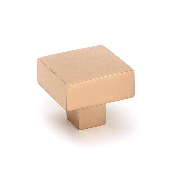 Polished Bronze Albers Cabinet Knob - 30mm - Cabinet Knobs - From The Anvil - Yester Home