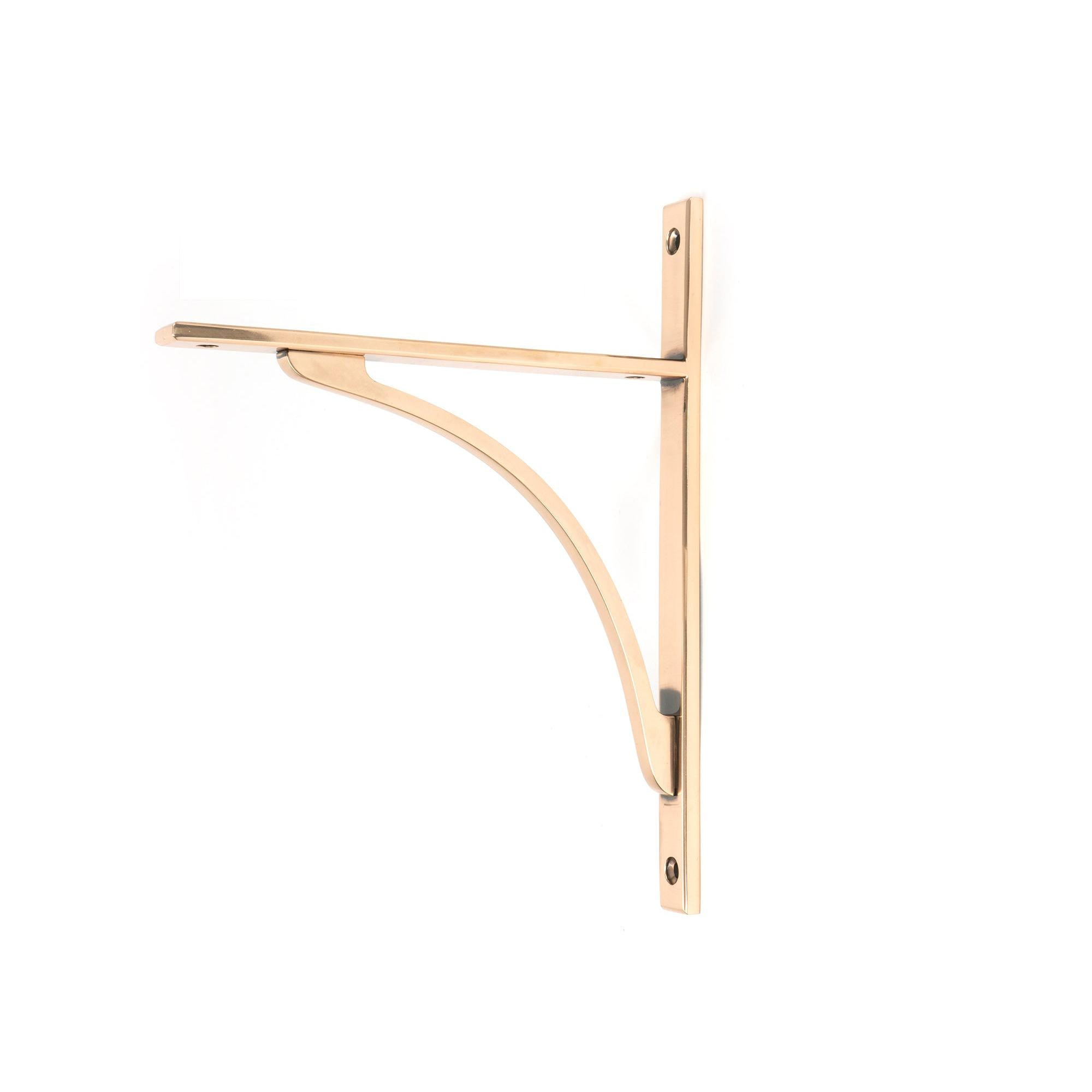Polished Bronze Apperley Shelf Bracket (260mm x 200mm) | From The Anvil - Shelf Brackets - From The Anvil - Yester Home