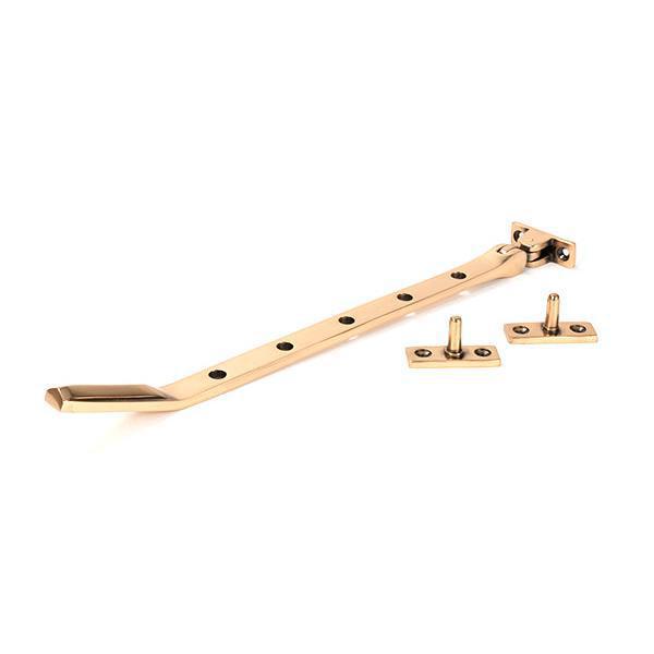 Polished Bronze Art Deco 12" Stay - Stays - From The Anvil - Yester Home