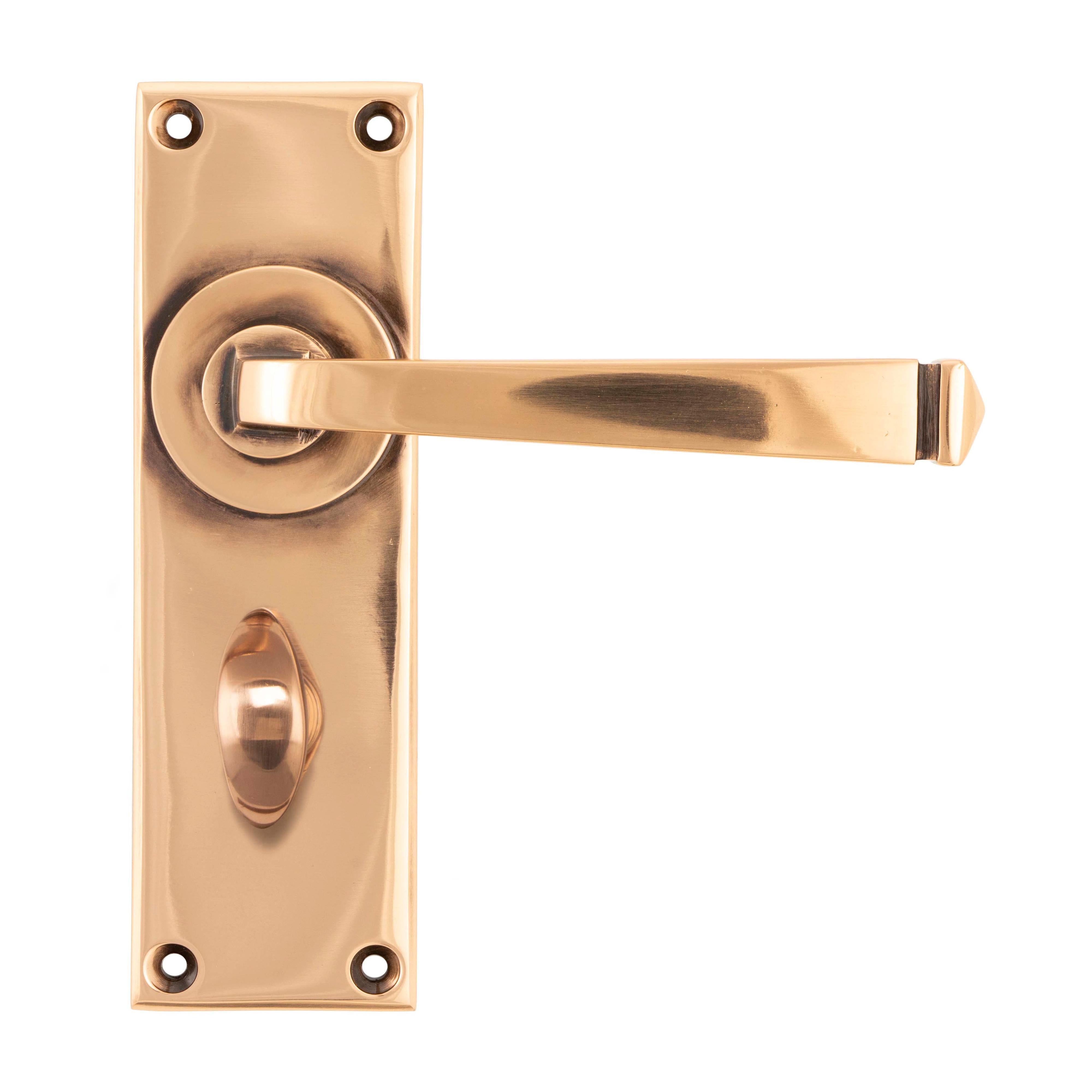 Polished Bronze Avon Lever Bathroom Set | From The Anvil - Lever Bathroom - From The Anvil - Yester Home
