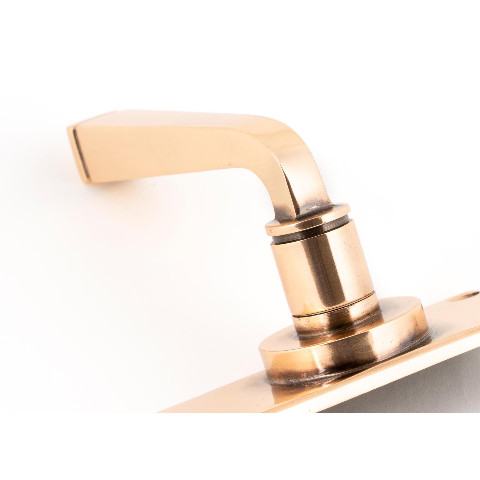 Polished Bronze Avon Lever Latch Set | From The Anvil - Lever Latch - From The Anvil - Yester Home