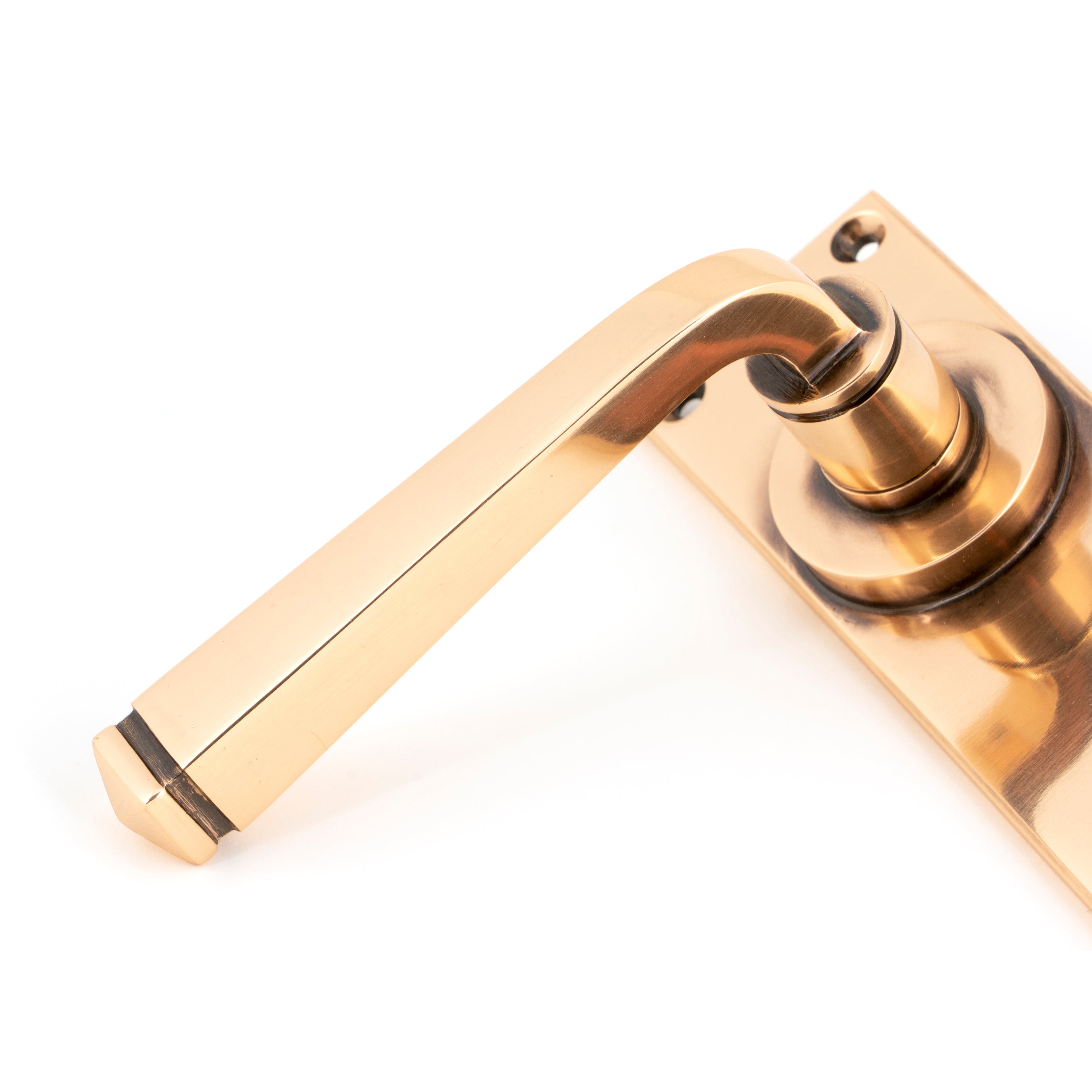 Polished Bronze Avon Lever Latch Set | From The Anvil-Lever Latch-Yester Home