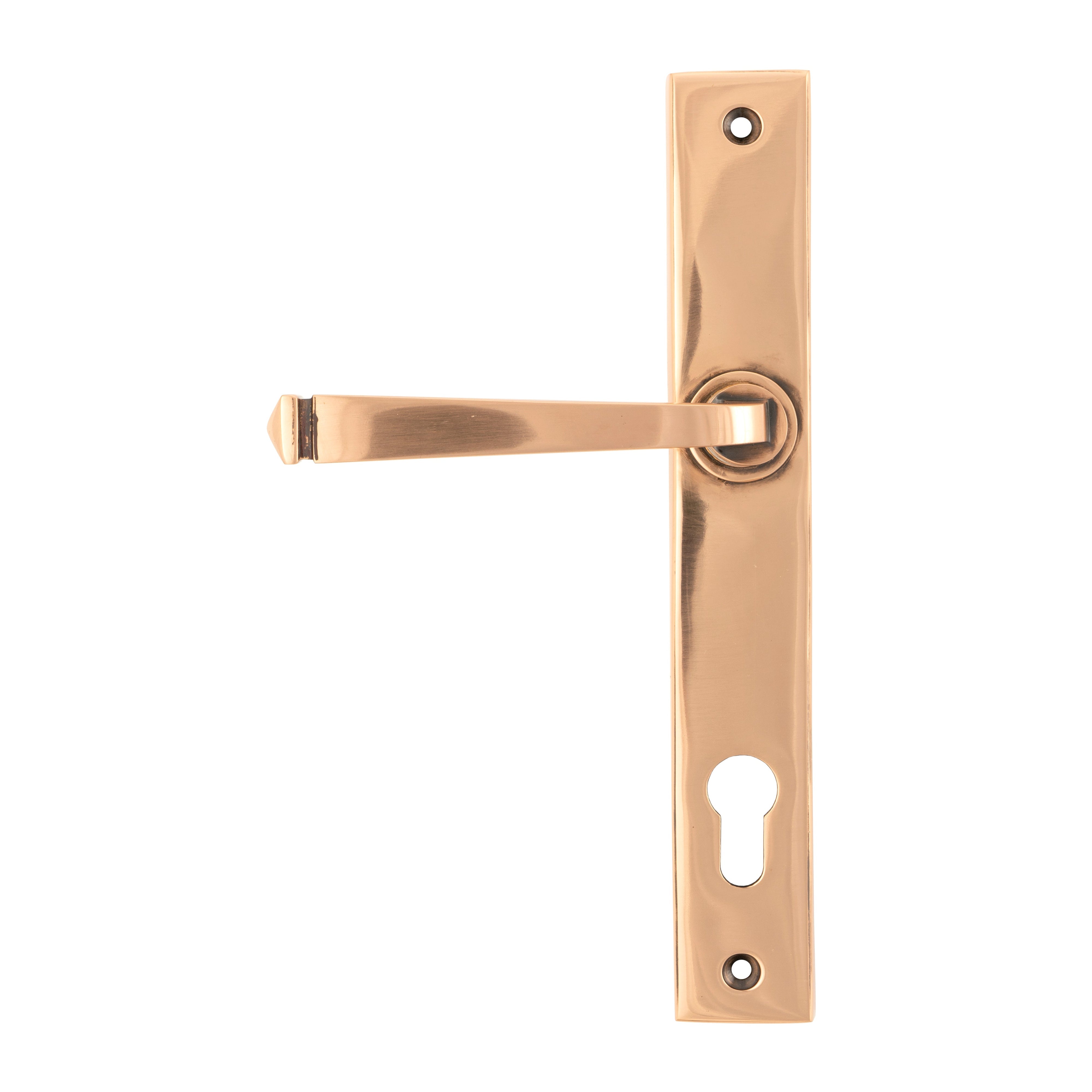 Polished Bronze Avon Slimline Lever Espag. Lock Set | From The Anvil-Espagnolette-Yester Home