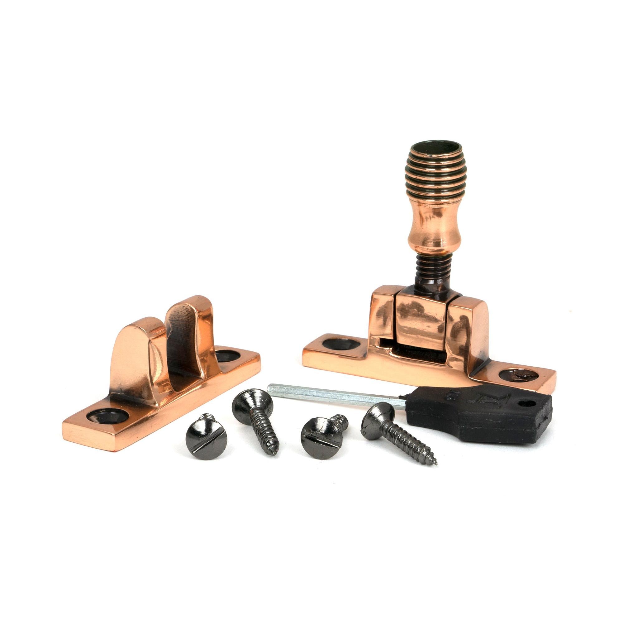 Polished Bronze Beehive Brighton Fastener - Narrow (Square) | From The Anvil - Brighton Fasteners - From The Anvil - Yester Home
