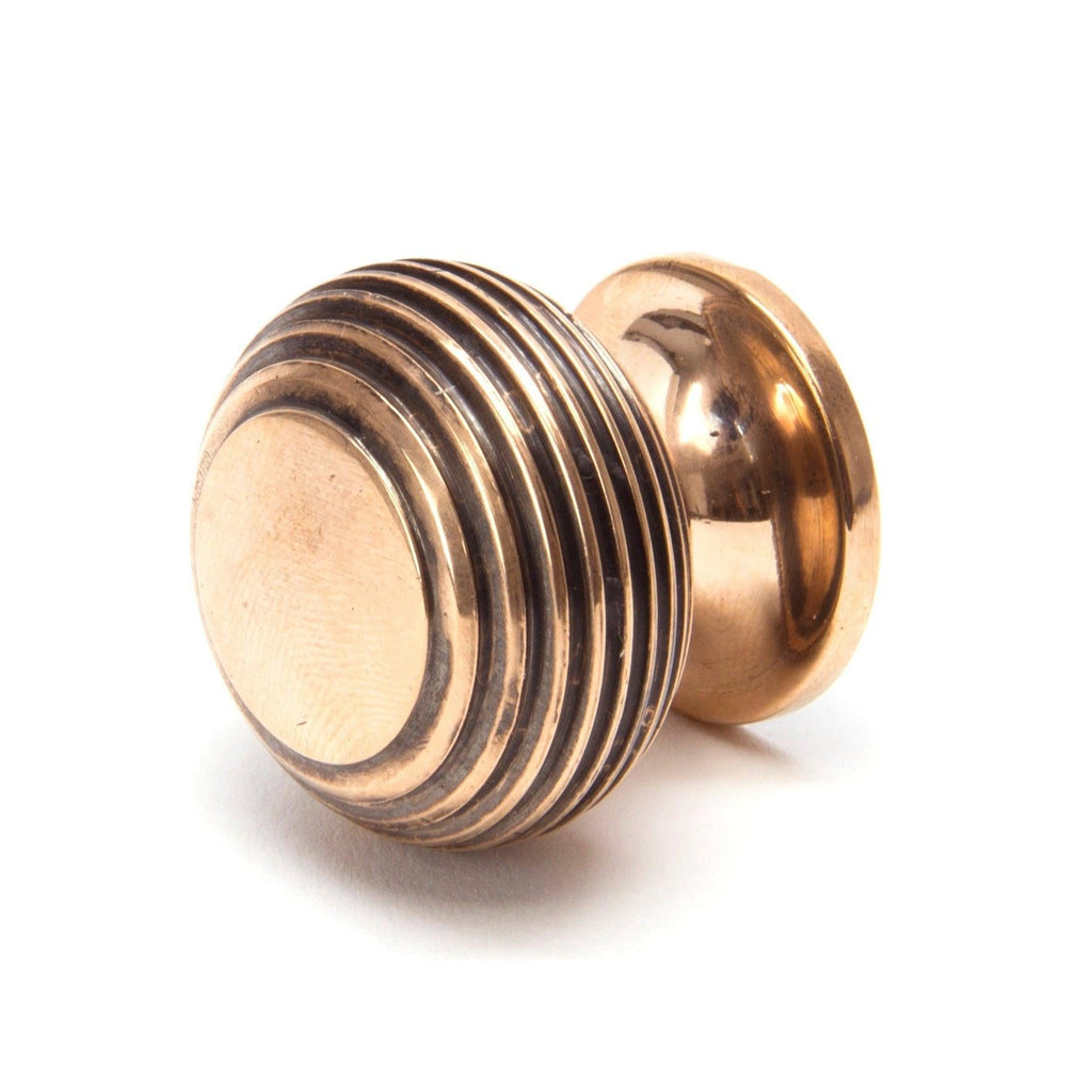 Polished Bronze Beehive Cabinet Knob 30mm | From The Anvil-Cabinet Knobs-Yester Home