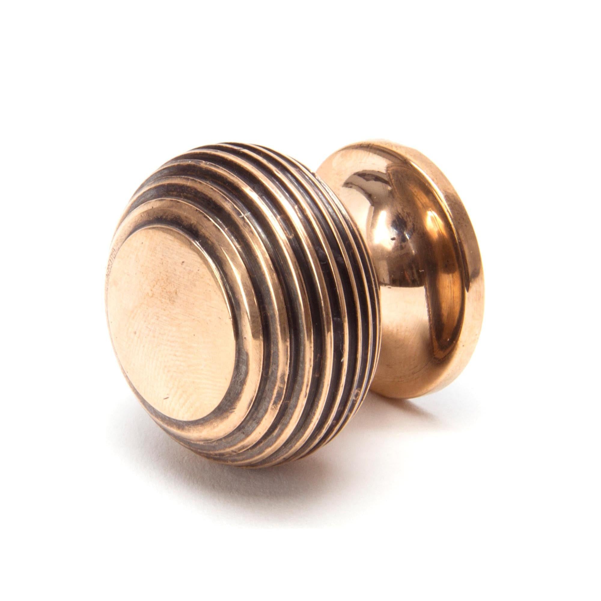 Polished Bronze Beehive Cabinet Knob 30mm | From The Anvil - Cabinet Knobs - From The Anvil - Yester Home