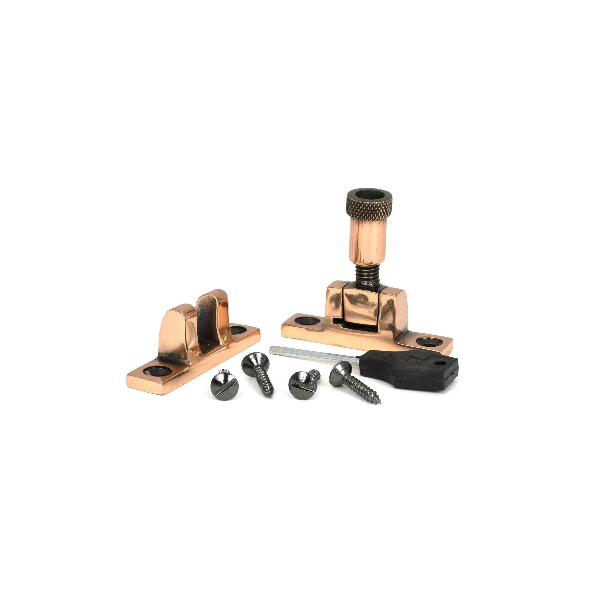 Polished Bronze Brompton Brighton Fastener - Narrow (Square) | From The Anvil - Brighton Fasteners - From The Anvil - Yester Home