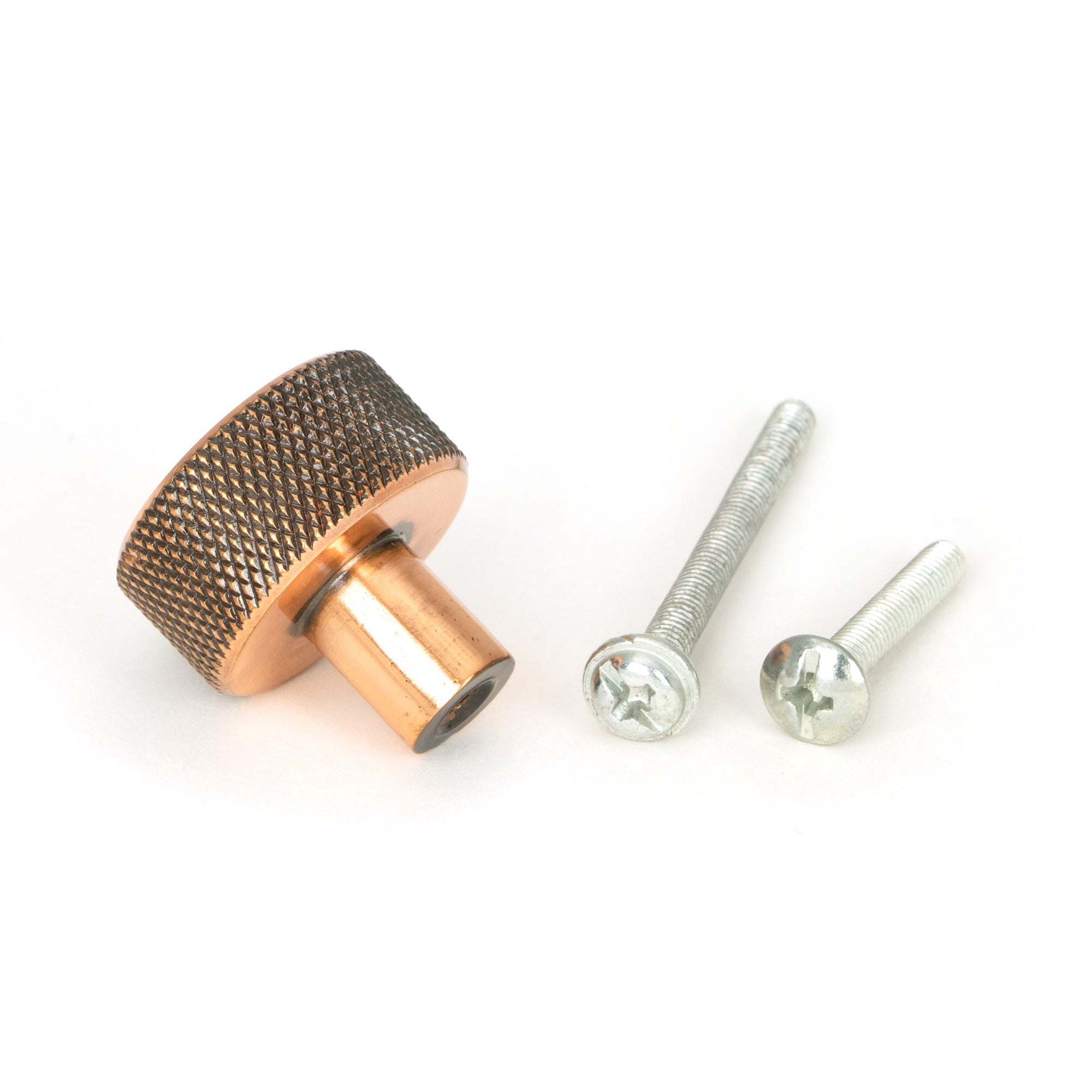 Polished Bronze Brompton Cabinet Knob - 25mm (No rose) | From The Anvil-Cabinet Knobs-Yester Home