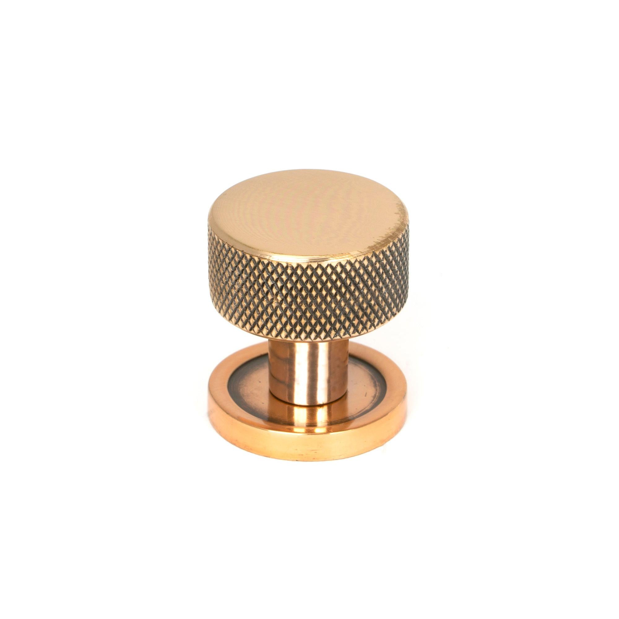 Polished Bronze Brompton Cabinet Knob - 25mm (Plain) | From The Anvil - Cabinet Knobs - From The Anvil - Yester Home