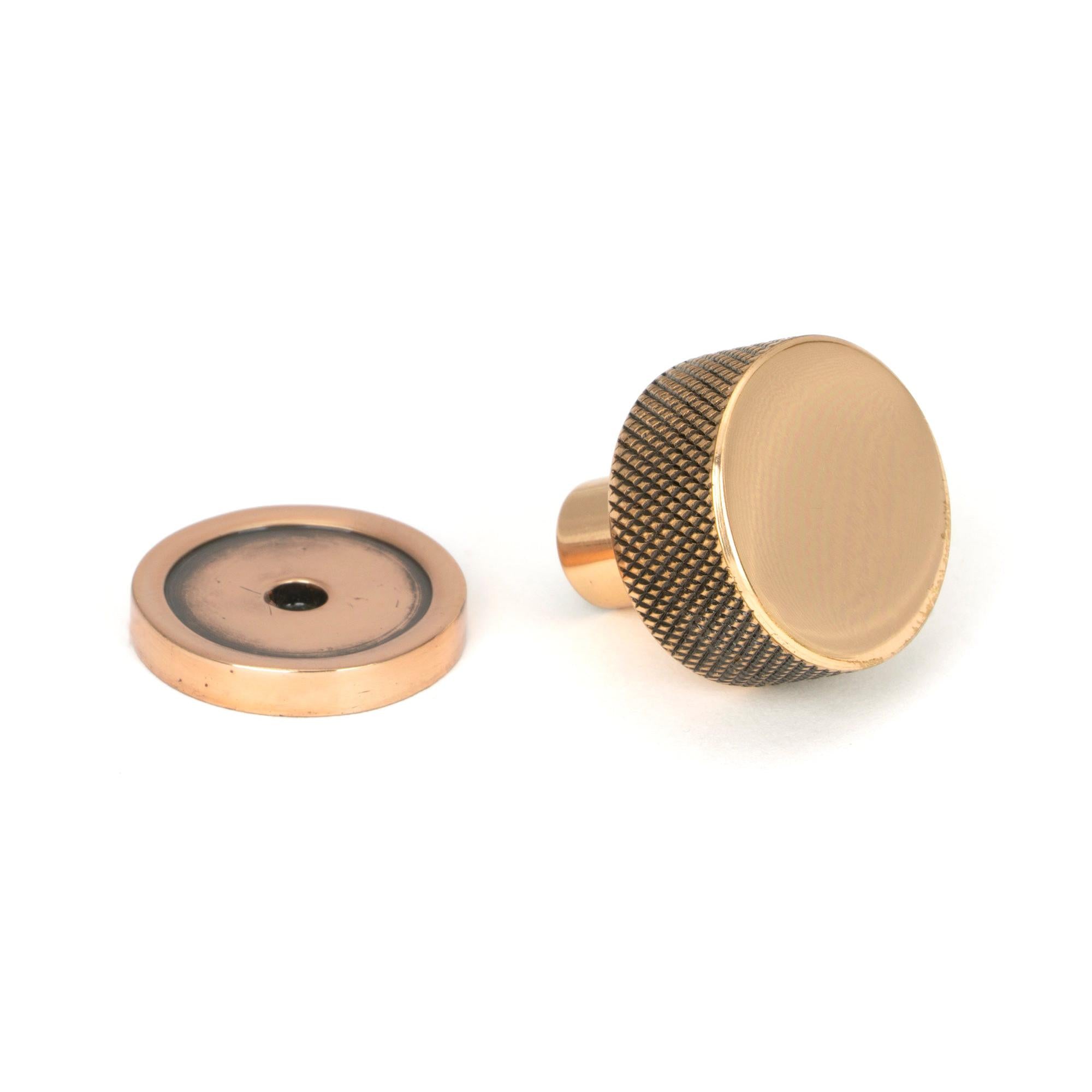 Polished Bronze Brompton Cabinet Knob - 25mm (Plain) | From The Anvil - Cabinet Knobs - From The Anvil - Yester Home