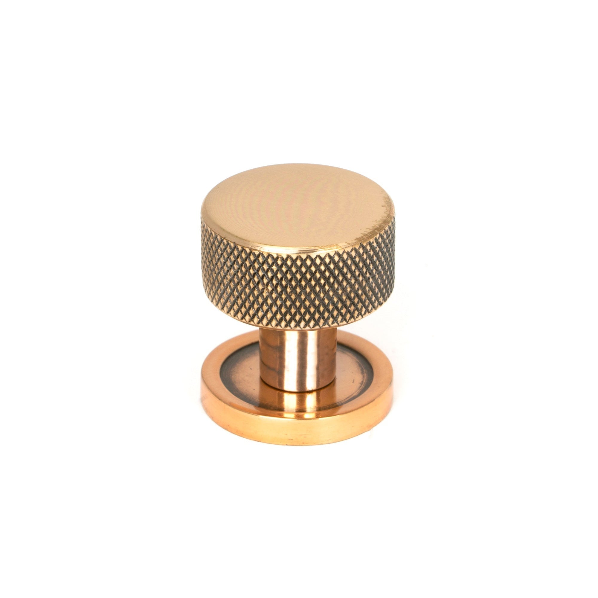 Polished Bronze Brompton Cabinet Knob - 25mm (Plain) | From The Anvil-Cabinet Knobs-Yester Home