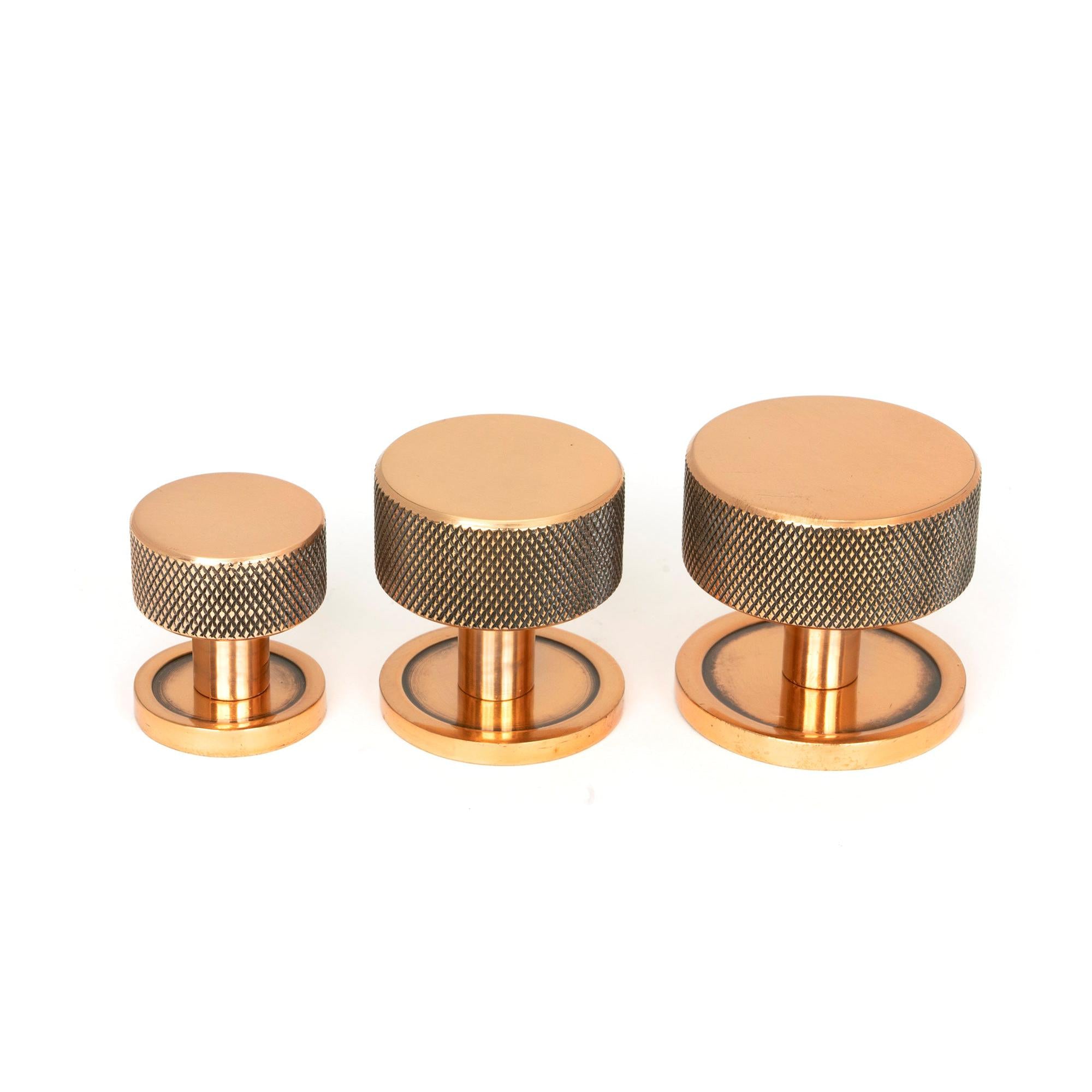 Polished Bronze Brompton Cabinet Knob - 38mm (Plain) | From The Anvil - Cabinet Knobs - From The Anvil - Yester Home