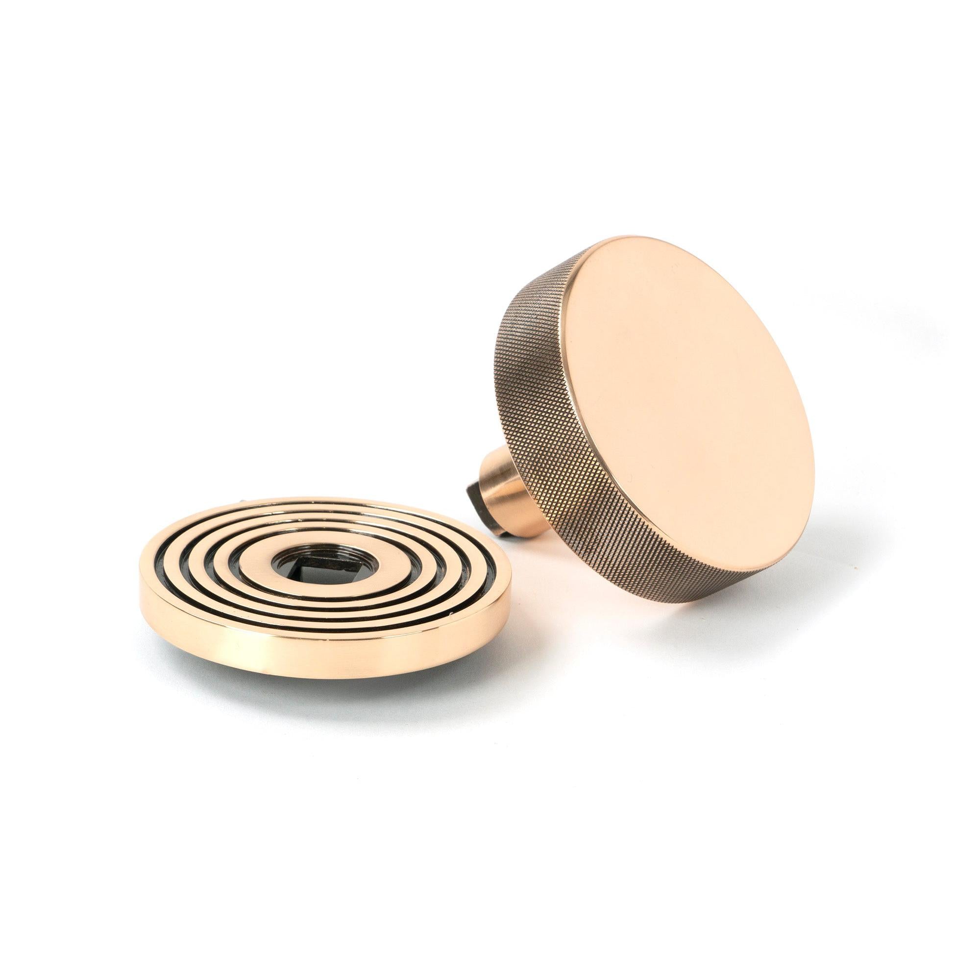 Polished Bronze Brompton Centre Door Knob (Beehive) | From The Anvil - Centre Door Knobs - From The Anvil - Yester Home