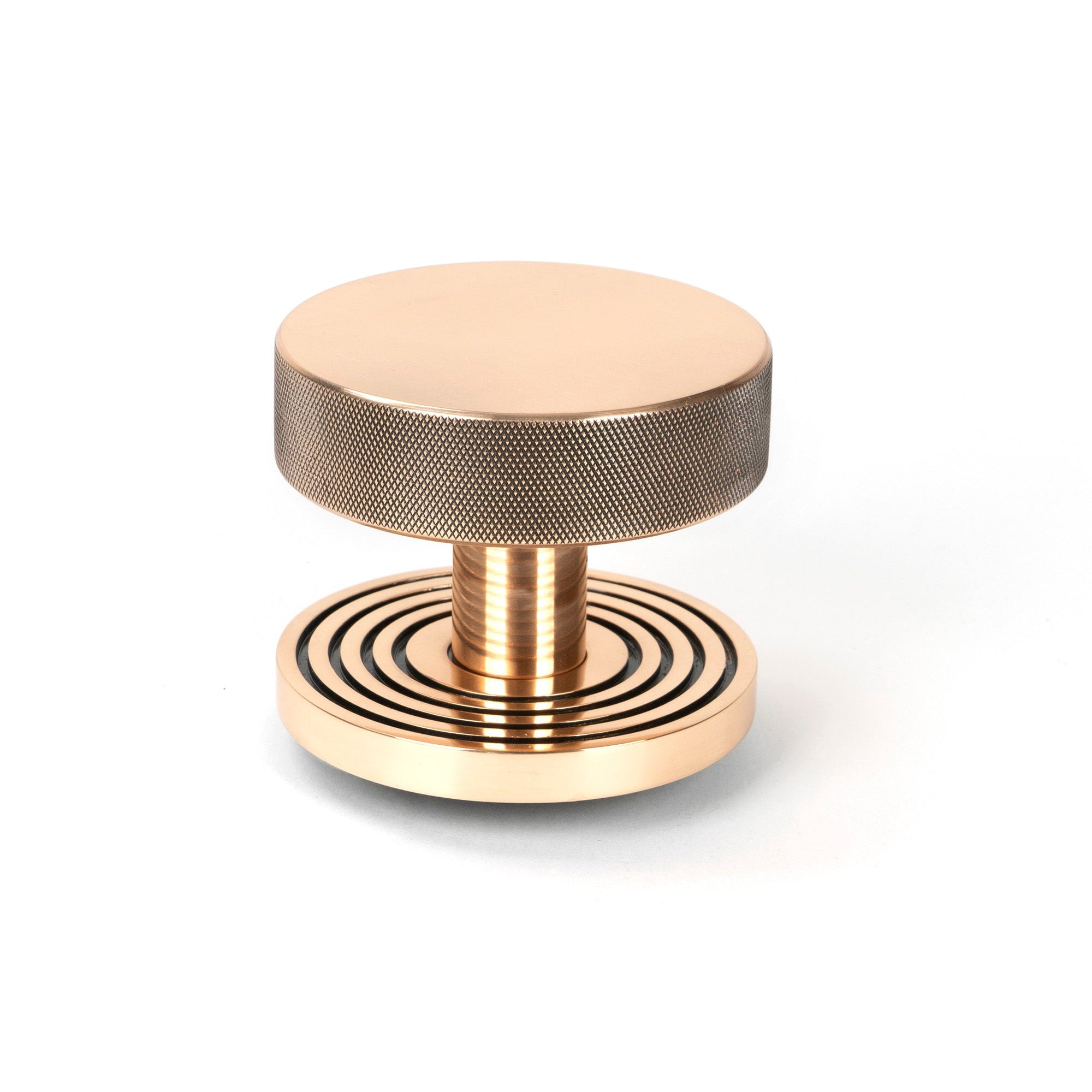 Polished Bronze Brompton Centre Door Knob (Beehive) | From The Anvil-Centre Door Knobs-Yester Home