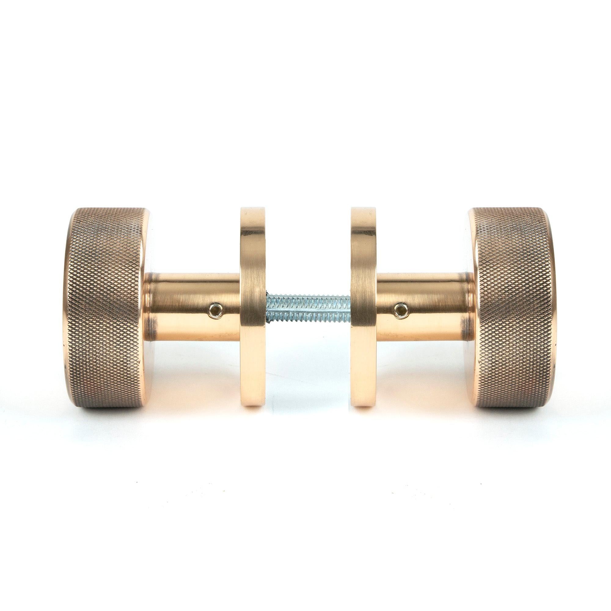 Polished Bronze Brompton Mortice/Rim Knob Set (Beehive) | From The Anvil - Mortice Knobs - From The Anvil - Yester Home