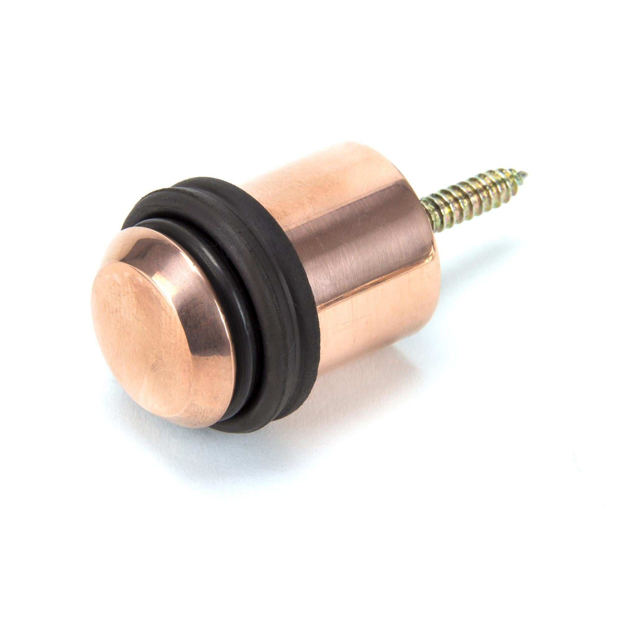 Polished Bronze Floor Mounted Door Stop | From The Anvil - Door Stops - From The Anvil - Yester Home