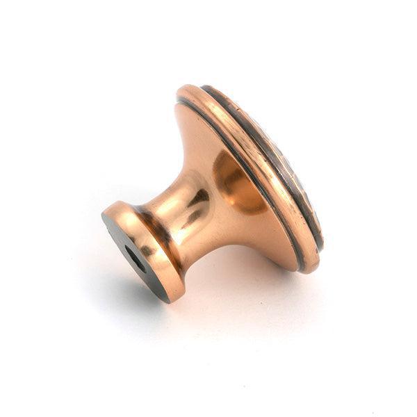 Polished Bronze Hammered Cabinet Knob - Large - Cabinet Knobs - From The Anvil - Yester Home