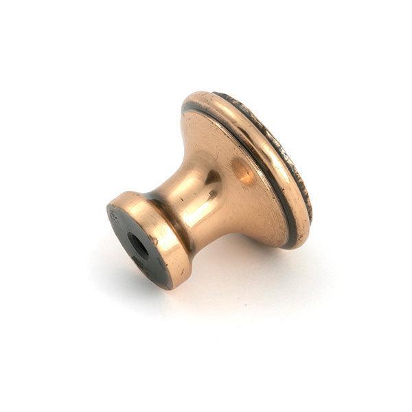 Polished Bronze Hammered Cabinet Knob - Medium - Cabinet Knobs - From The Anvil - Yester Home