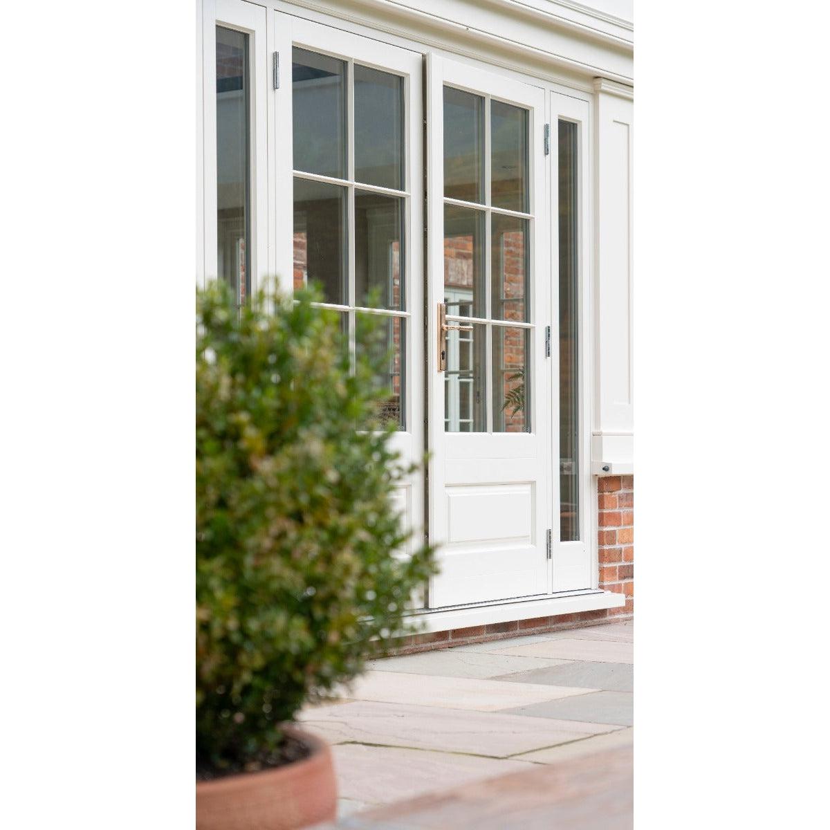 Polished Bronze Hammered Newbury Slimline Espag. Lock Set | From The Anvil-Espagnolette-Yester Home