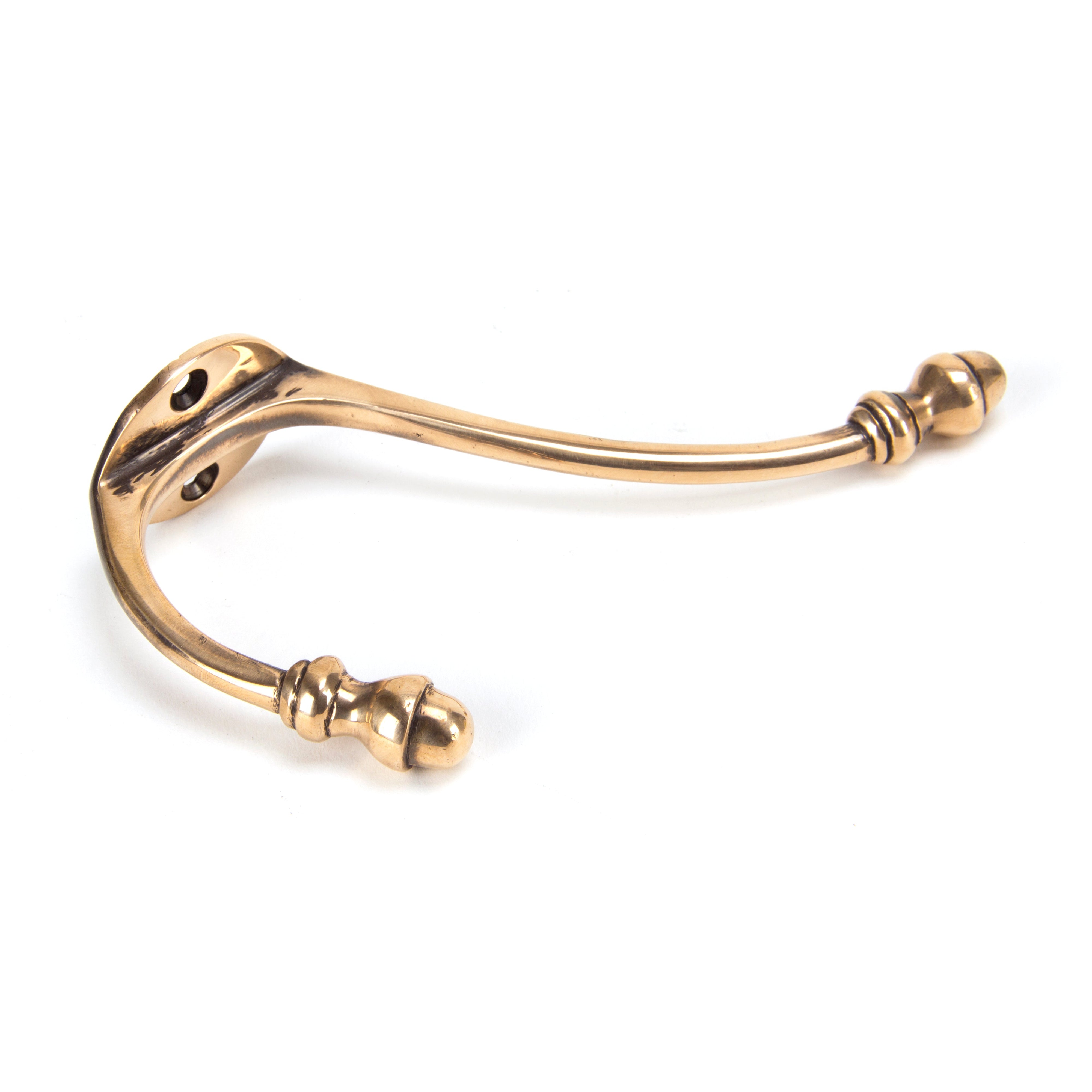 Polished Bronze Hat & Coat Hook | From The Anvil-Coat Hooks-Yester Home