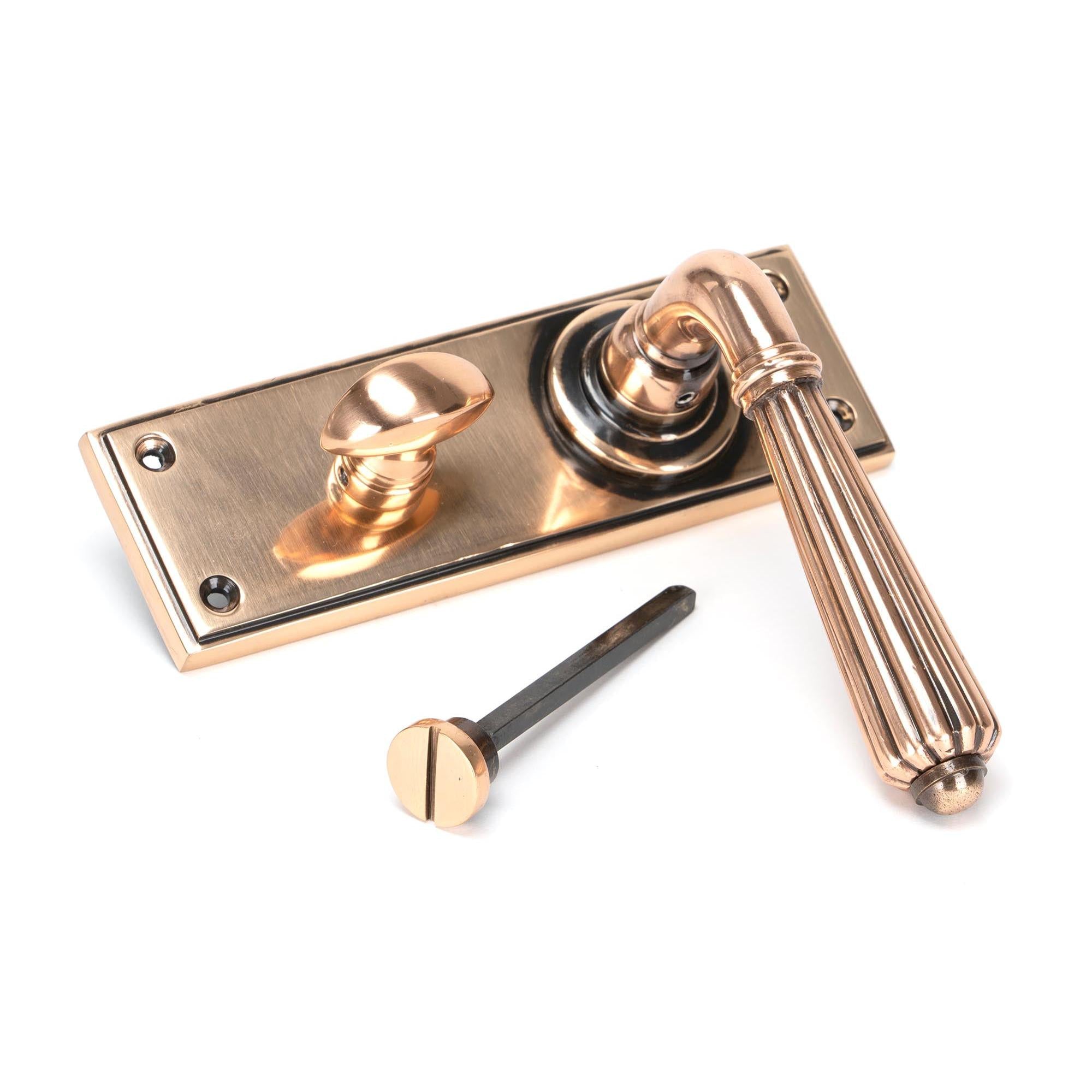 Polished Bronze Hinton Lever Bathroom Set | From The Anvil - Lever Bathroom - From The Anvil - Yester Home