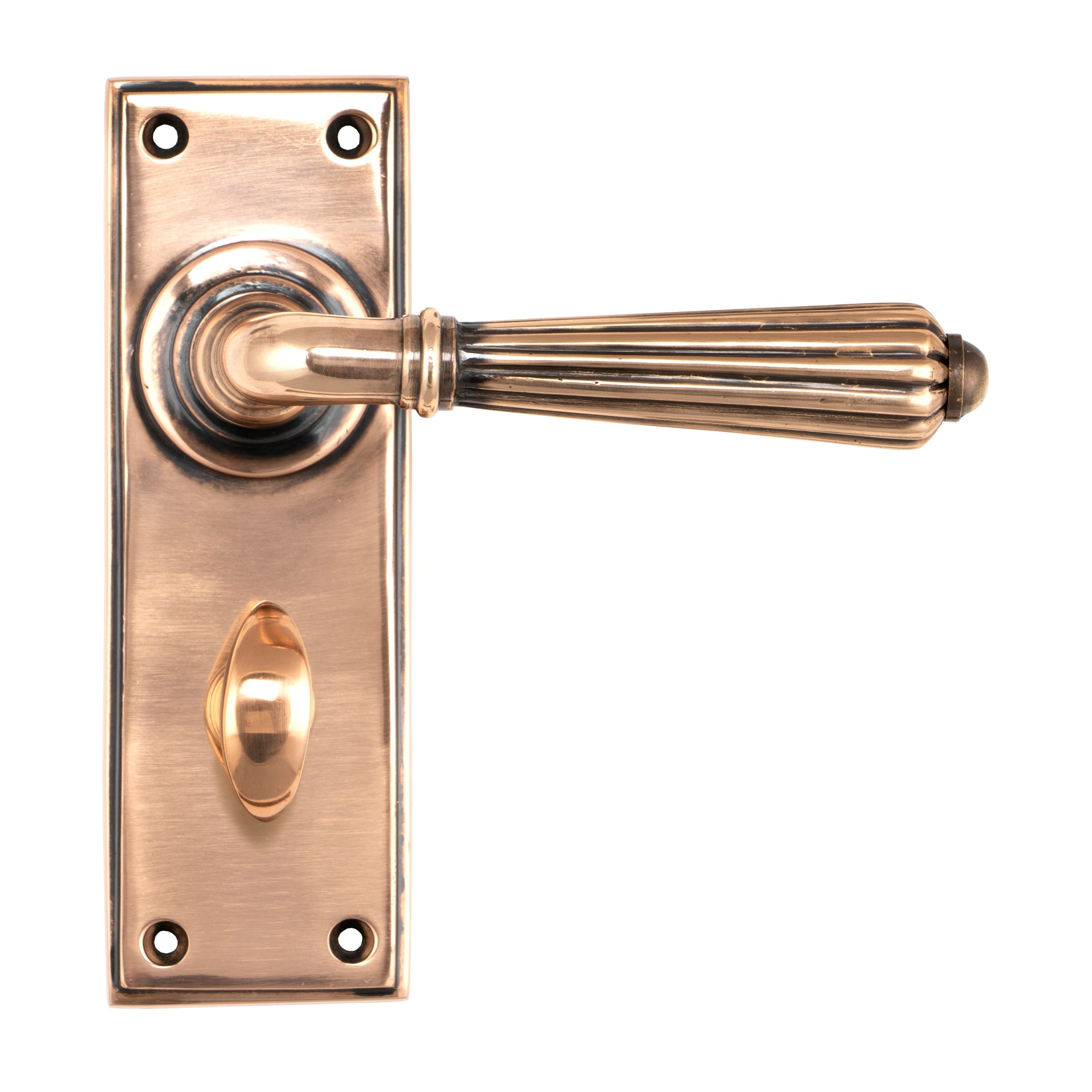 Polished Bronze Hinton Lever Bathroom Set | From The Anvil-Lever Bathroom-Yester Home