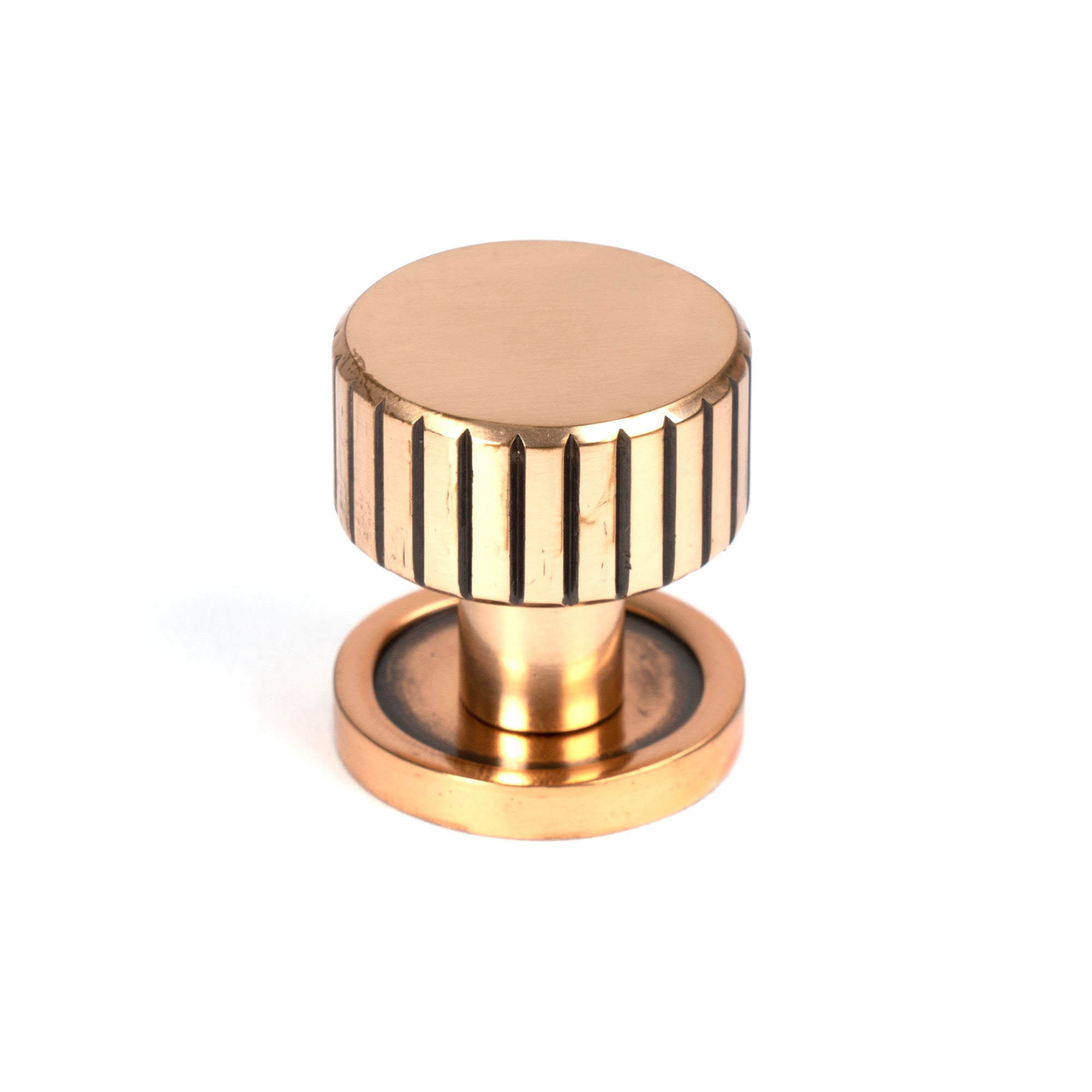 Polished Bronze Judd Cabinet Knob - 25mm (Plain) | From The Anvil - Cabinet Knobs - From The Anvil - Yester Home