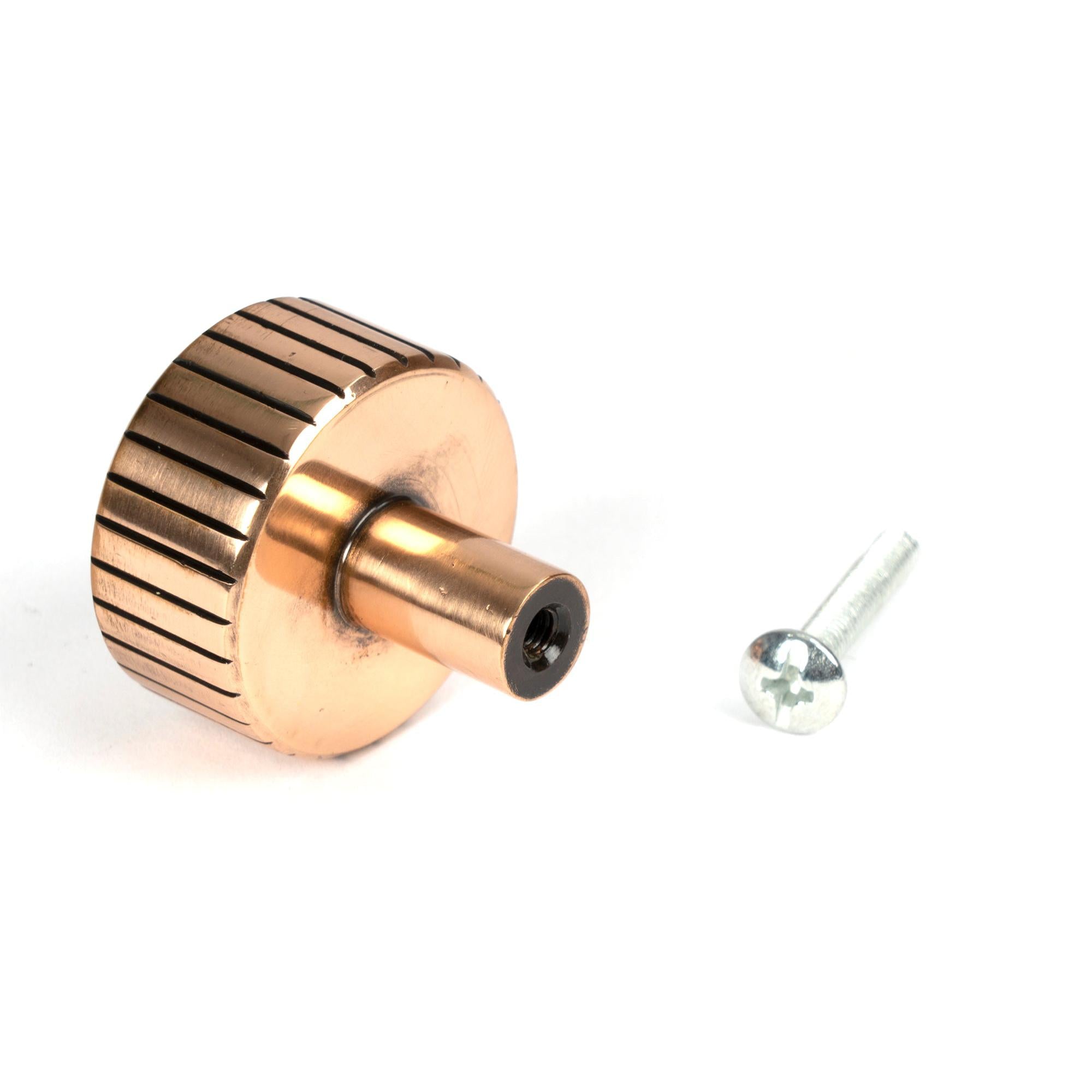 Polished Bronze Judd Cabinet Knob - 32mm (No rose) | From The Anvil - Cabinet Knobs - From The Anvil - Yester Home