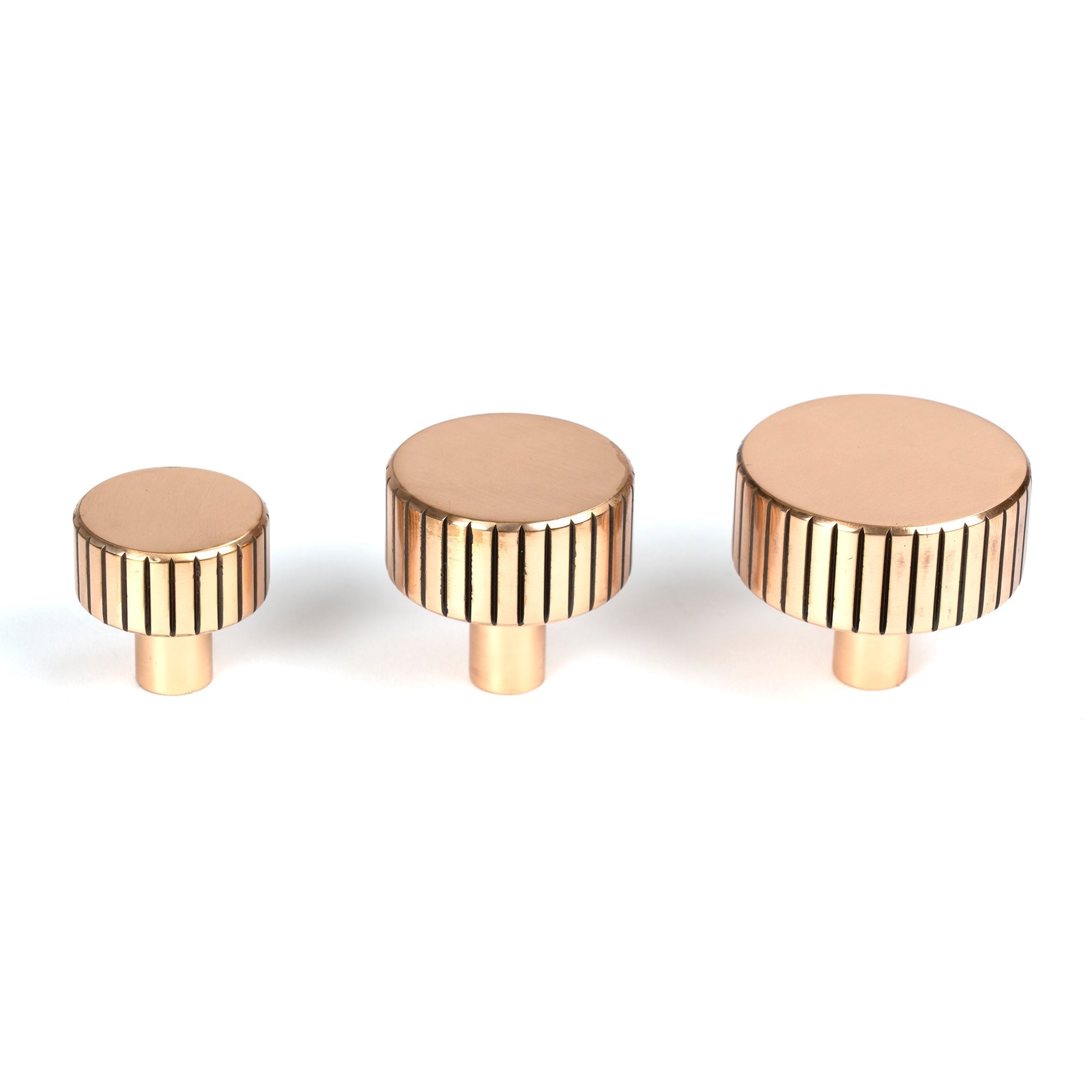 Polished Bronze Judd Cabinet Knob - 38mm (No rose) | From The Anvil-Cabinet Knobs-Yester Home