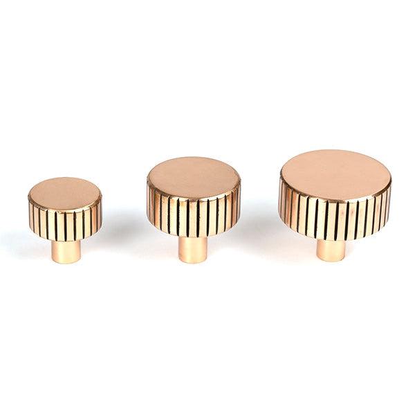 Polished Bronze Judd Cabinet Knob - 38mm (No rose) | From The Anvil-Cabinet Knobs-Yester Home