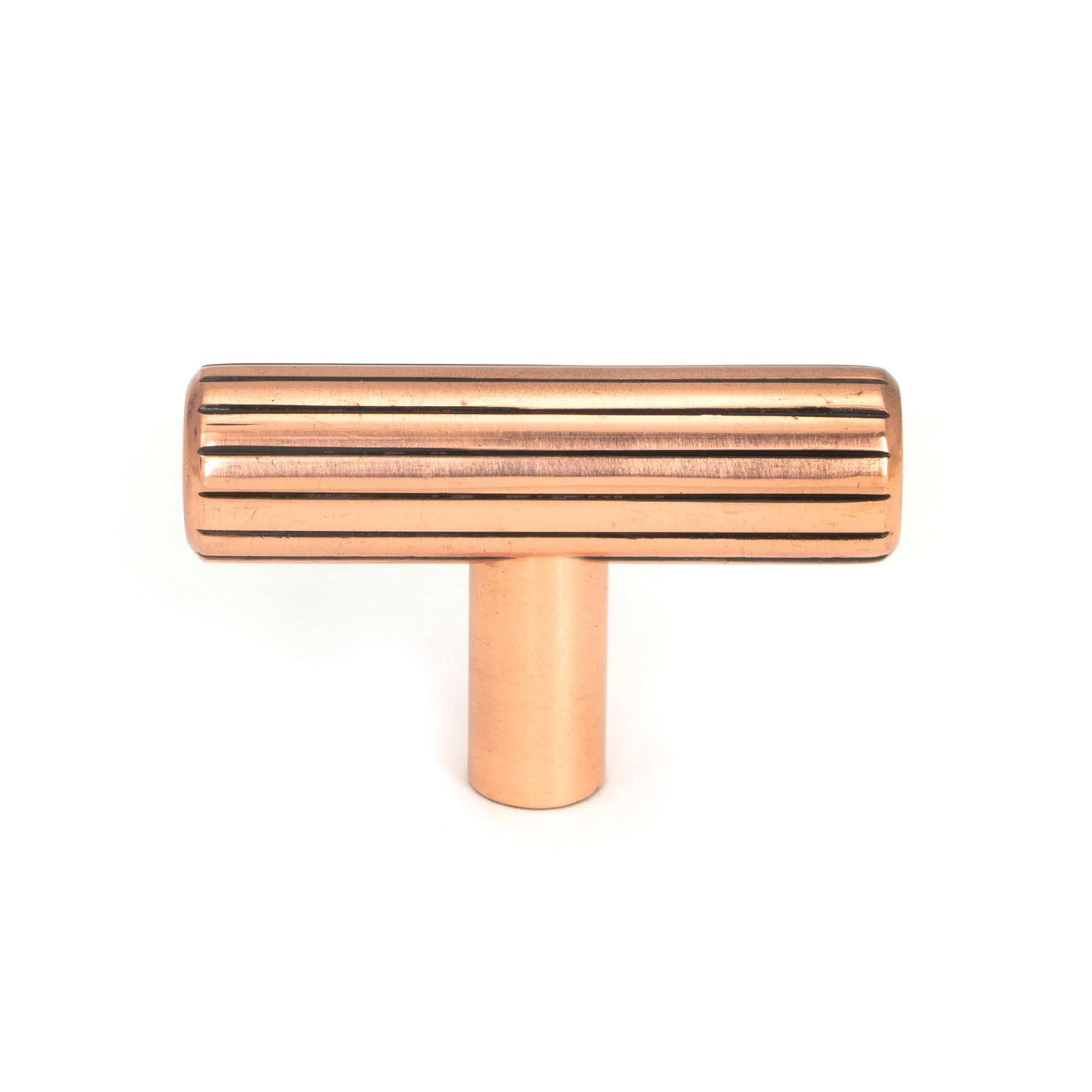 Polished Bronze Judd T-Bar | From The Anvil - Cabinet Knobs - From The Anvil - Yester Home