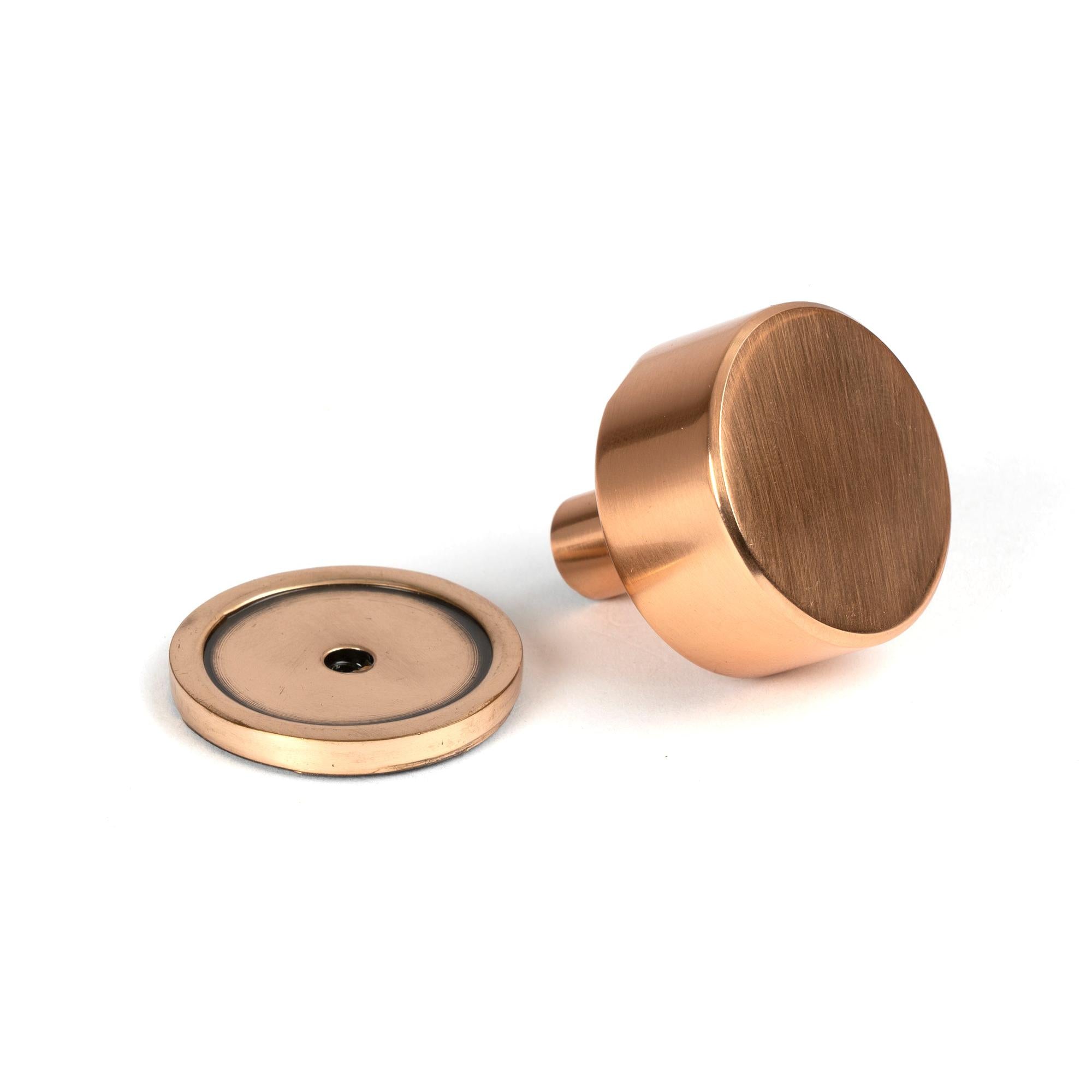 Polished Bronze Kelso Cabinet Knob - 32mm (Plain) | From The Anvil - Cabinet Knobs - From The Anvil - Yester Home