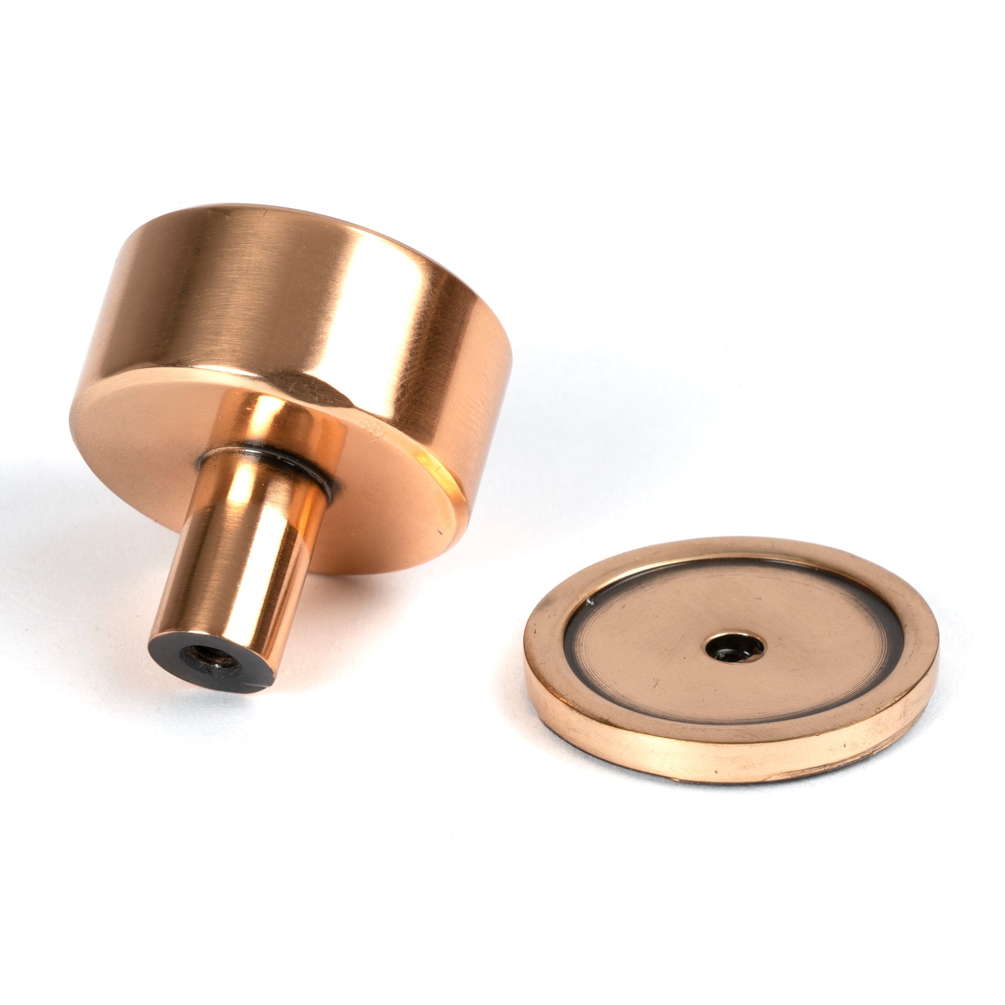 Polished Bronze Kelso Cabinet Knob - 32mm (Plain) | From The Anvil-Cabinet Knobs-Yester Home
