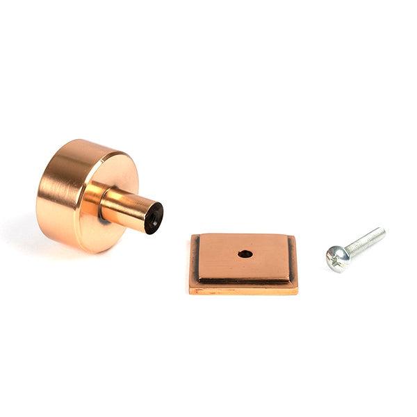 Polished Bronze Kelso Cabinet Knob - 32mm (Square) | From The Anvil-Cabinet Knobs-Yester Home