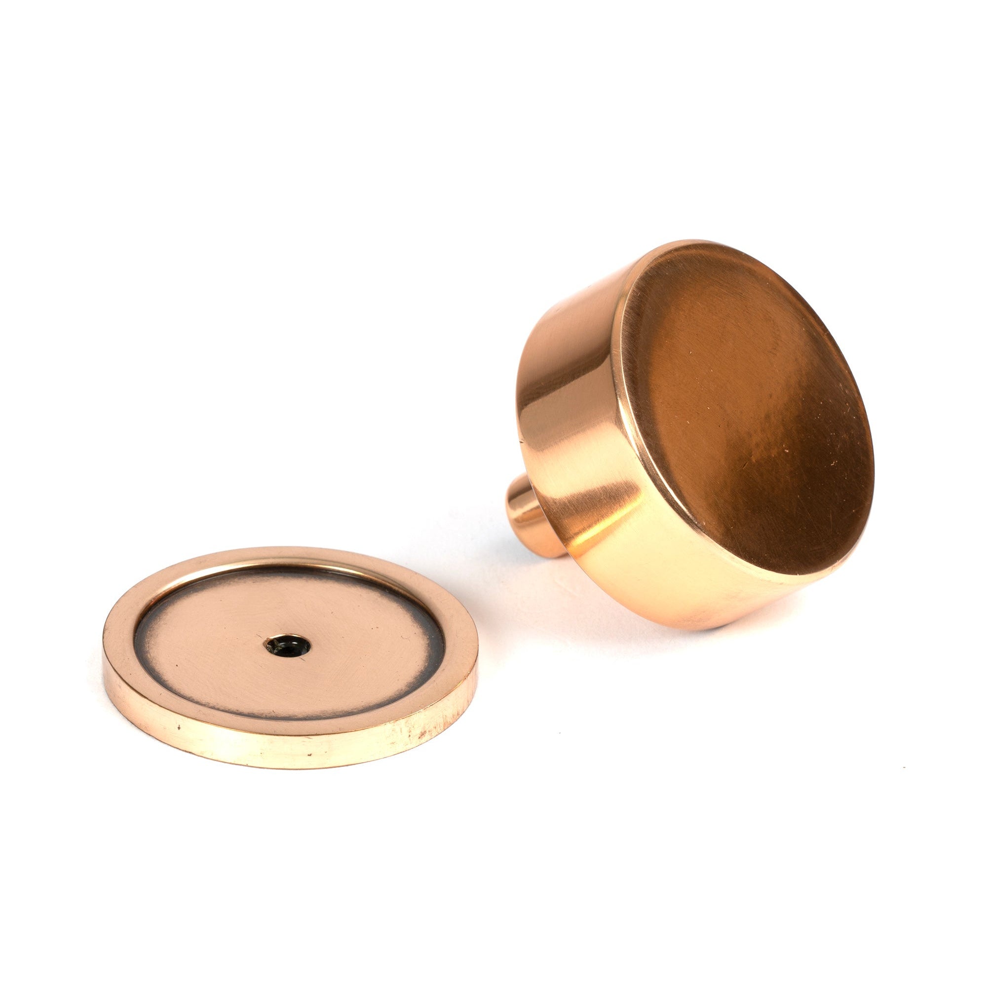 Polished Bronze Kelso Cabinet Knob - 38mm (Plain) | From The Anvil-Cabinet Knobs-Yester Home