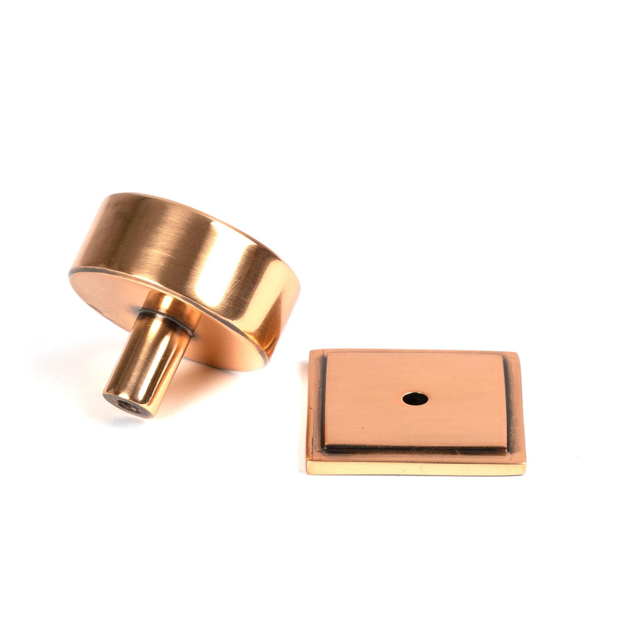 Polished Bronze Kelso Cabinet Knob - 38mm (Square) | From The Anvil - Cabinet Knobs - From The Anvil - Yester Home