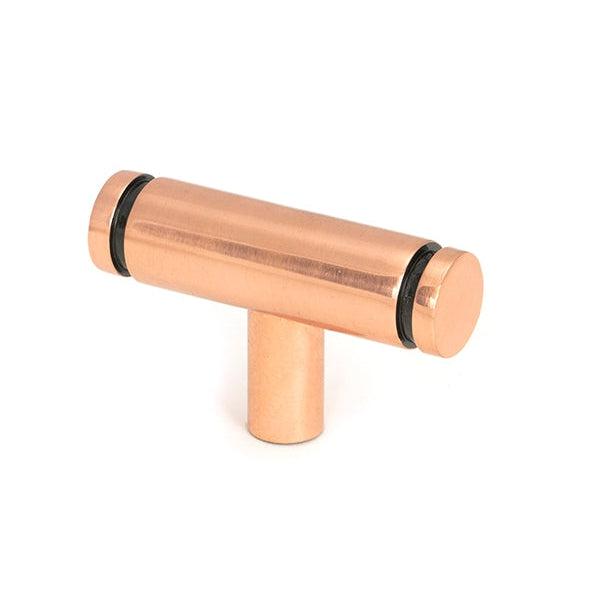 Polished Bronze Kelso T-Bar | From The Anvil-Cabinet Knobs-Yester Home