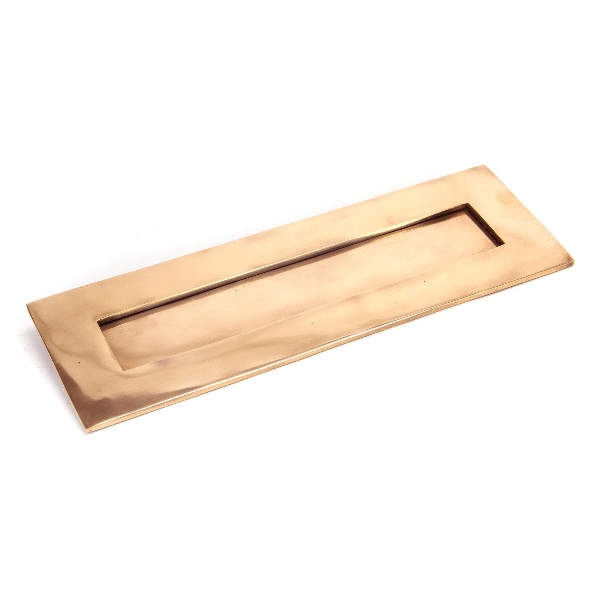 Polished Bronze Large Letter Plate | From The Anvil - Letter Plates - From The Anvil - Yester Home