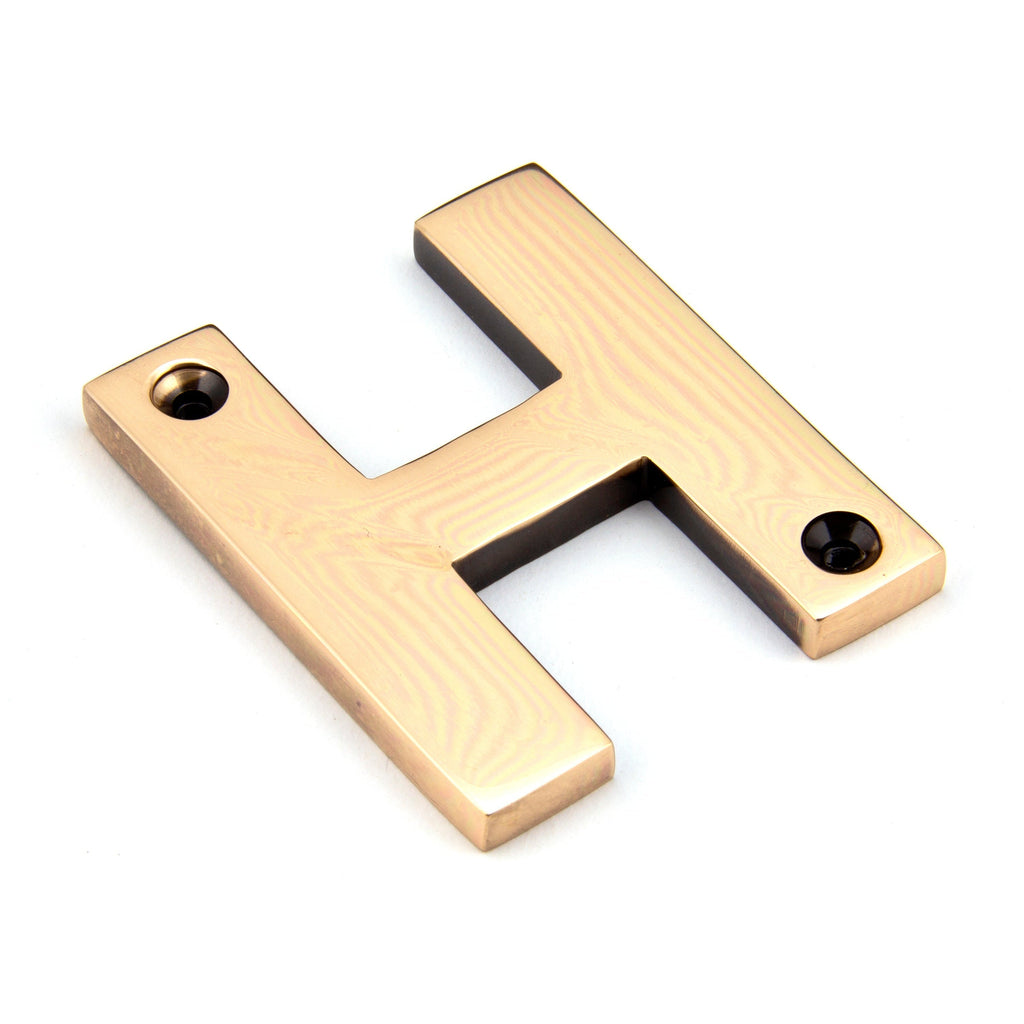 Polished Bronze Letter H | From The Anvil-Letters-Yester Home
