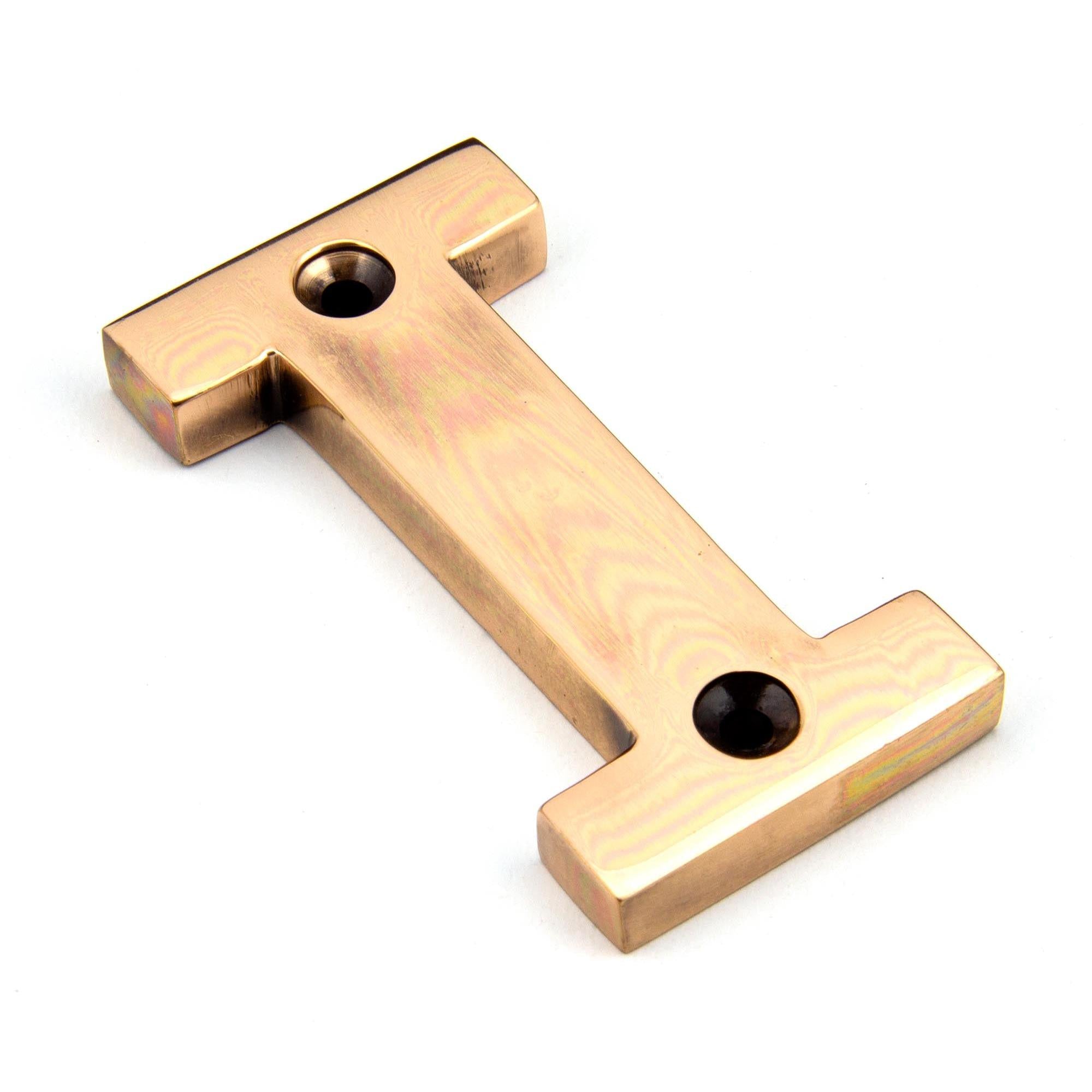 Polished Bronze Letter I | From The Anvil - Letters - From The Anvil - Yester Home