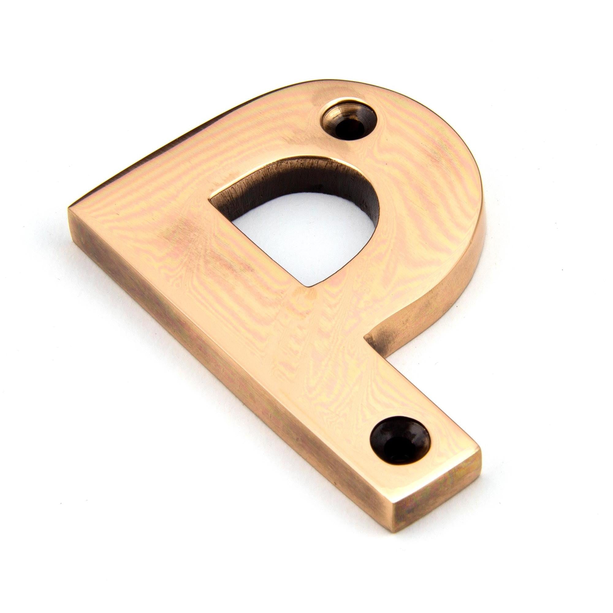 Polished Bronze Letter P | From The Anvil - Letters - From The Anvil - Yester Home