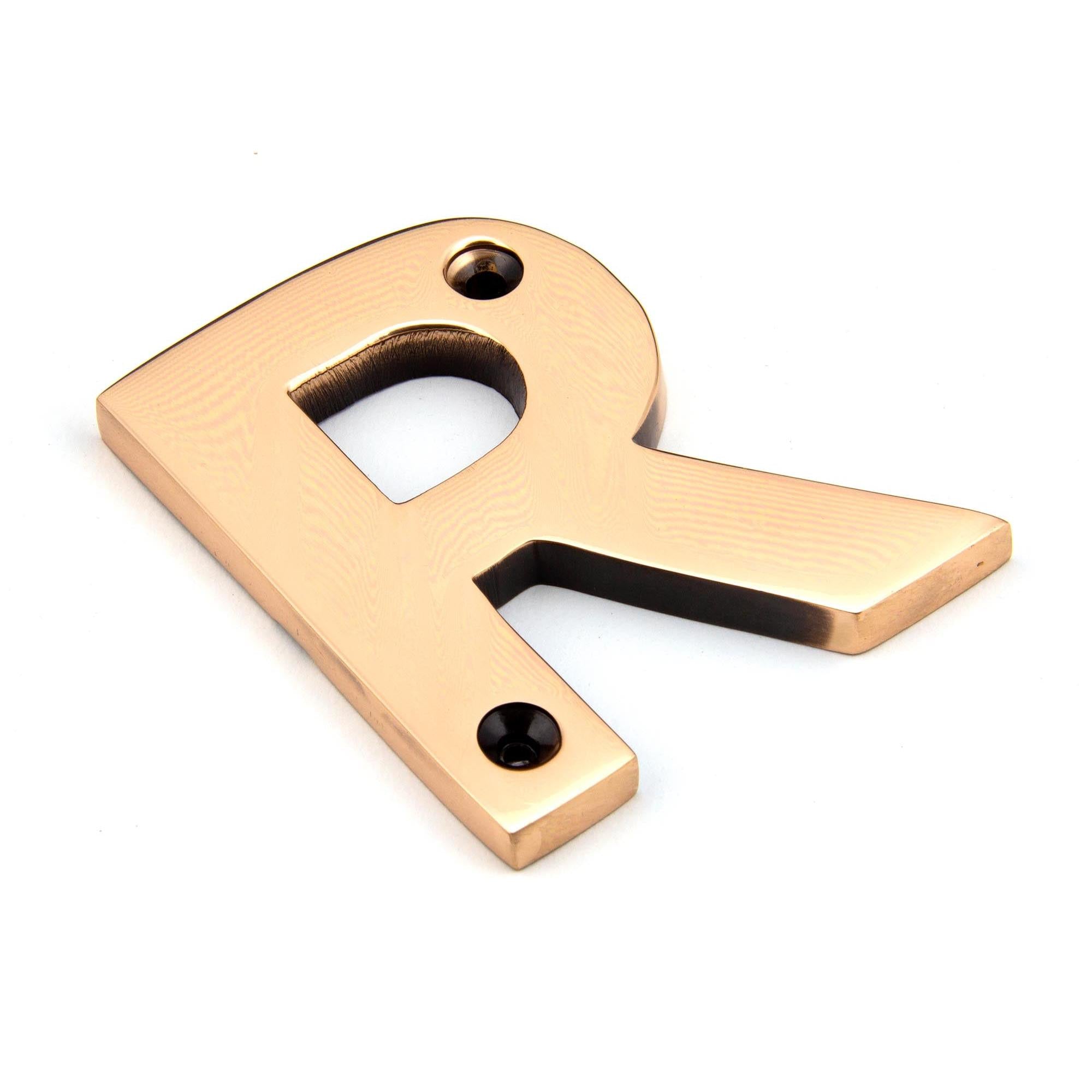 Polished Bronze Letter R | From The Anvil - Letters - From The Anvil - Yester Home