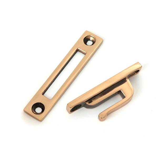 Polished Bronze Locking Art Deco Fastener - LH - Locking Fasteners - From The Anvil - Yester Home