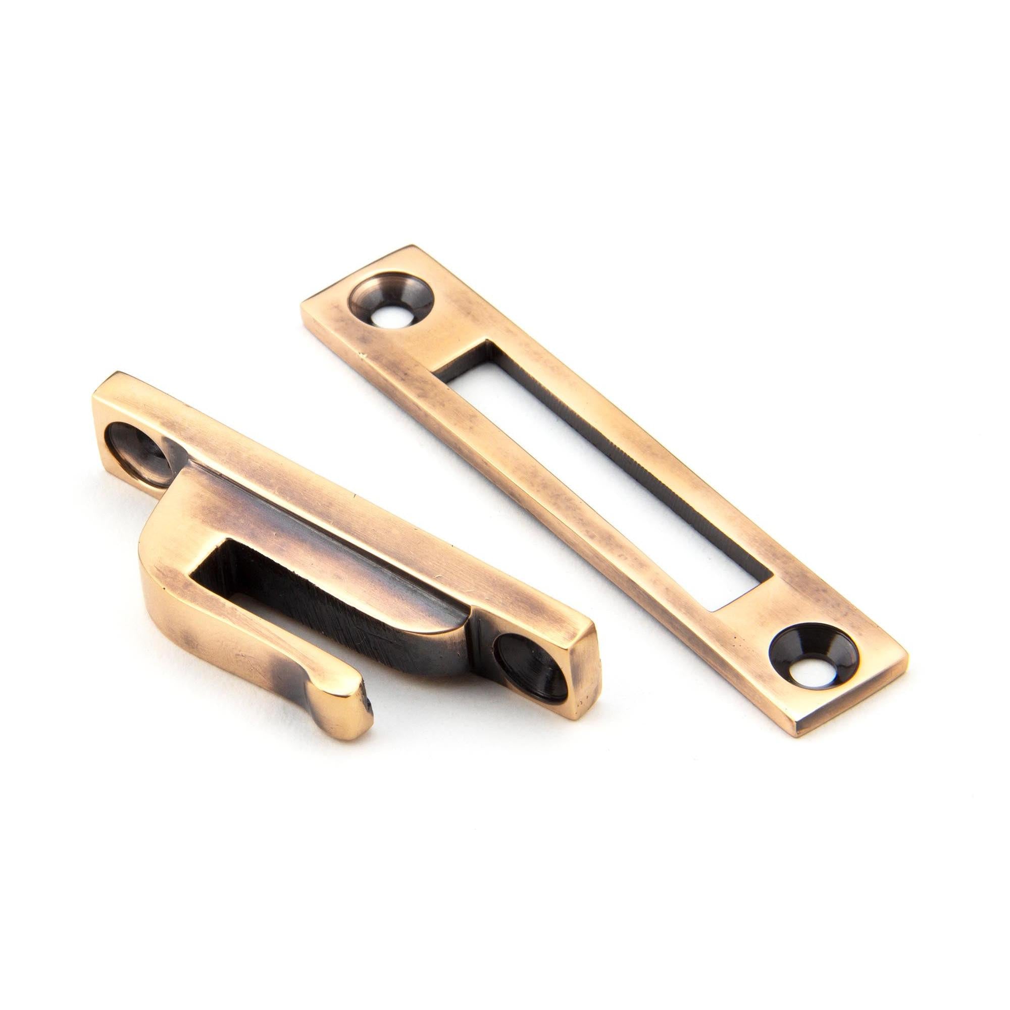 Polished Bronze Locking Hinton Fastener | From The Anvil - Locking Fasteners - From The Anvil - Yester Home
